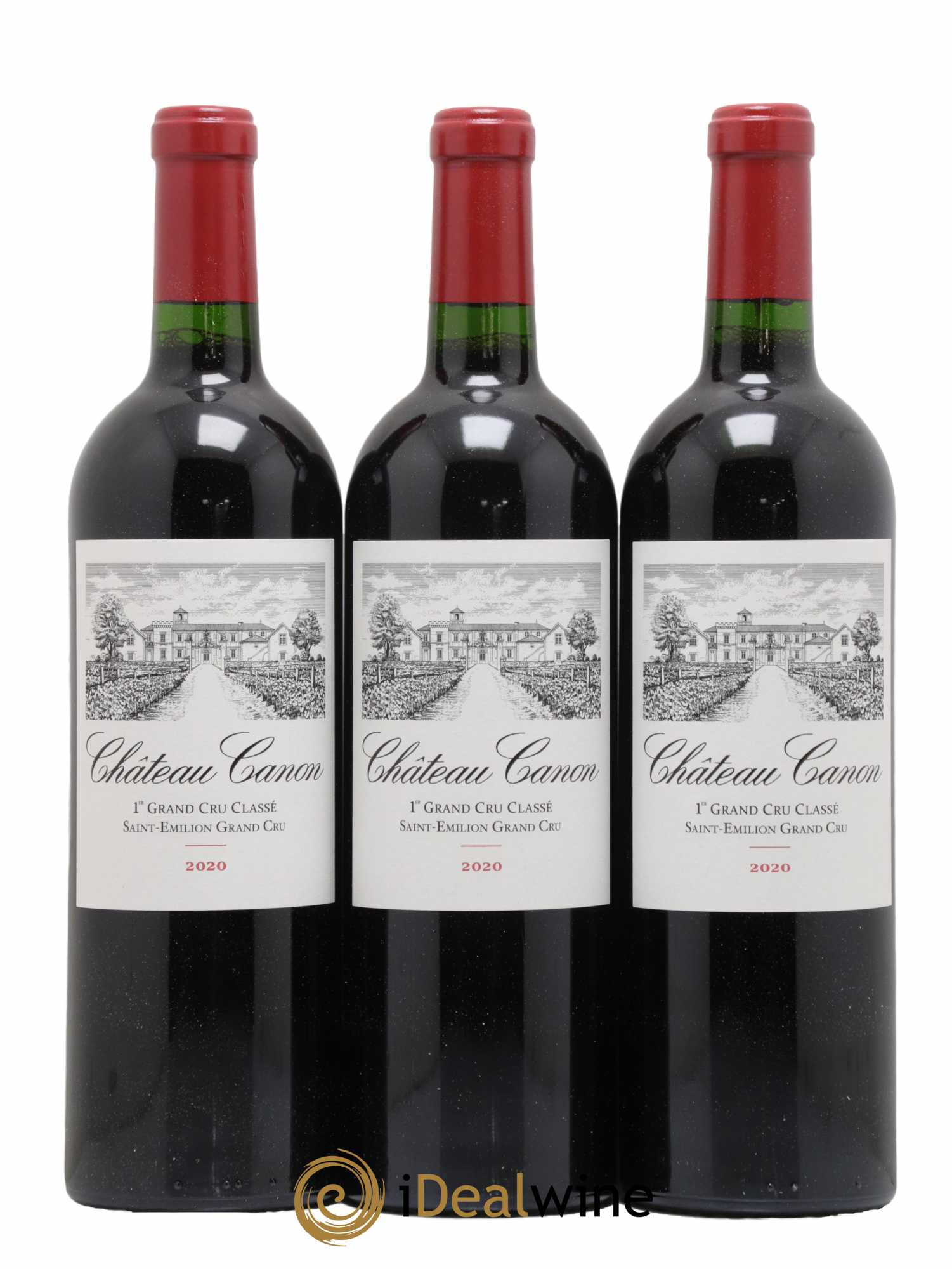 Château Canon 1er Grand Cru Classé B  2020 - Lot de 3 bouteilles - 0