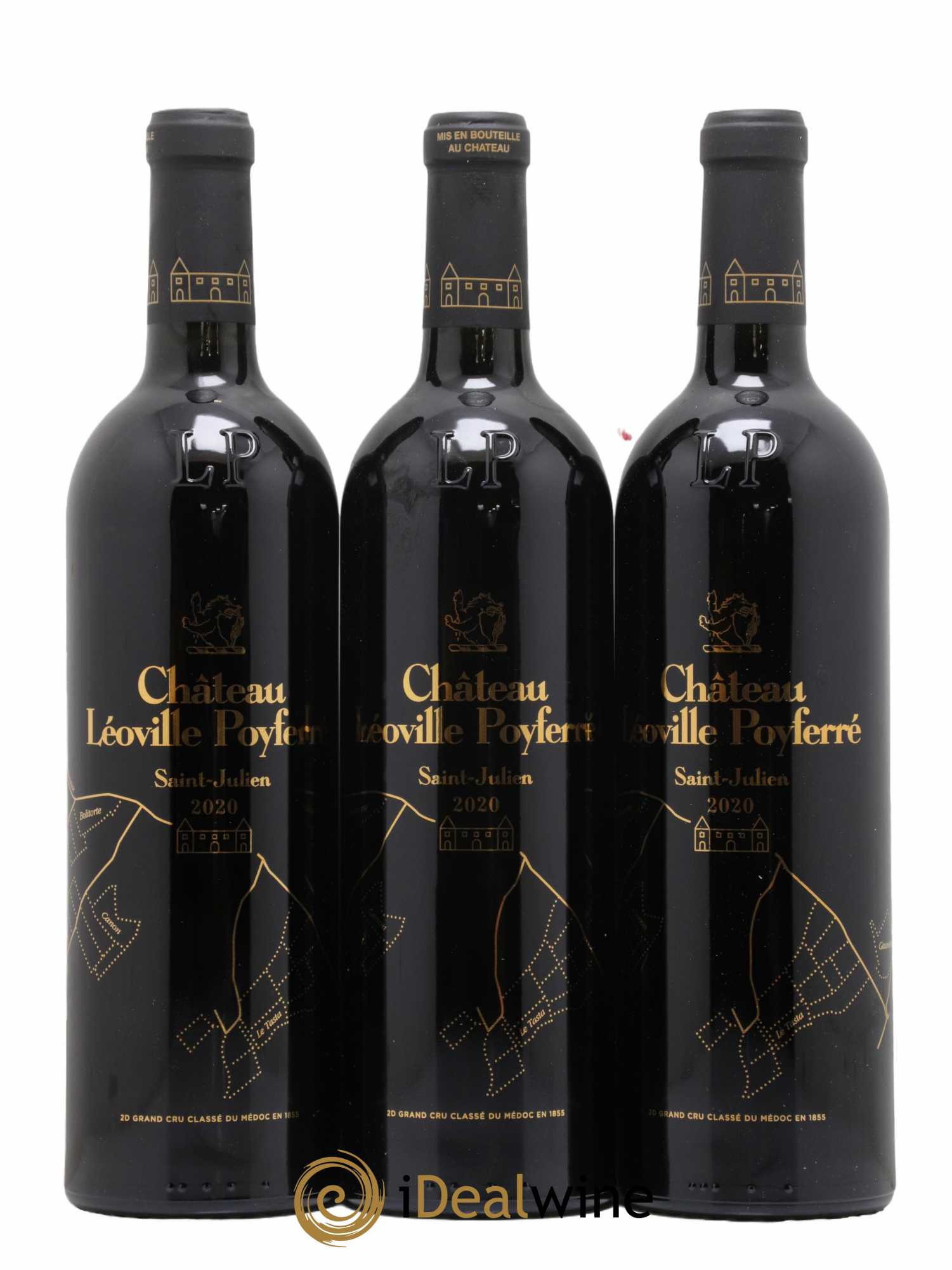 Château Léoville Poyferré 2ème Grand Cru Classé  2020 - Lotto di 3 bottiglie - 0