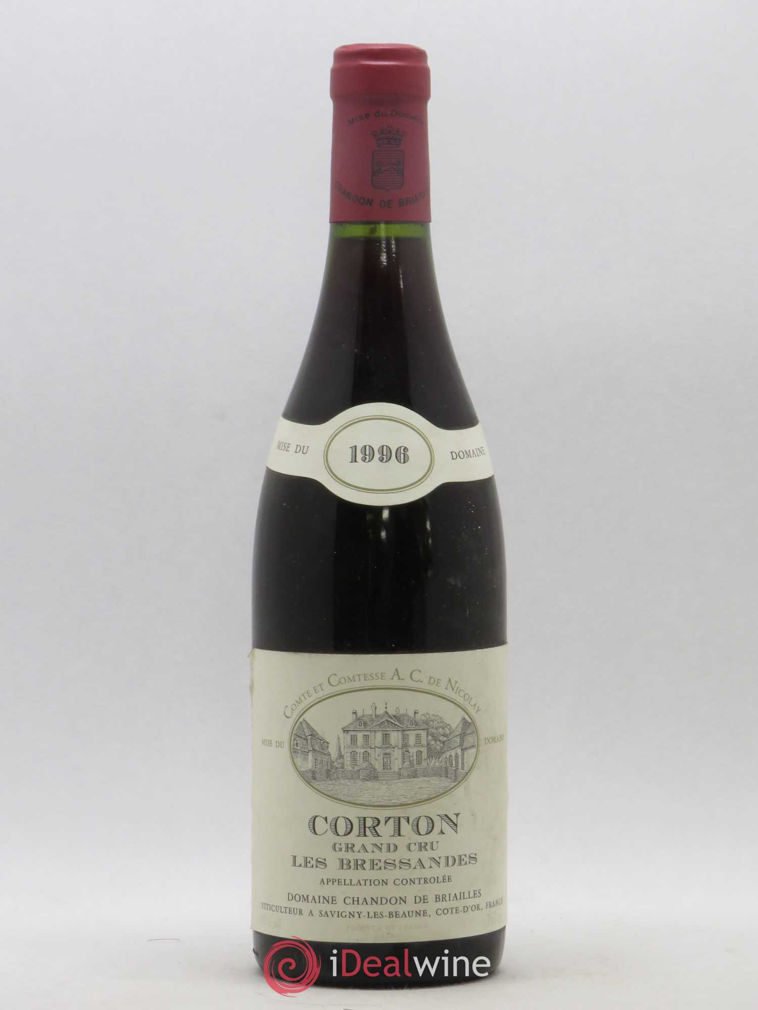 Corton Grand Cru Bressandes Chandon de Briailles 1996 - Lot de 1 bouteille - 0