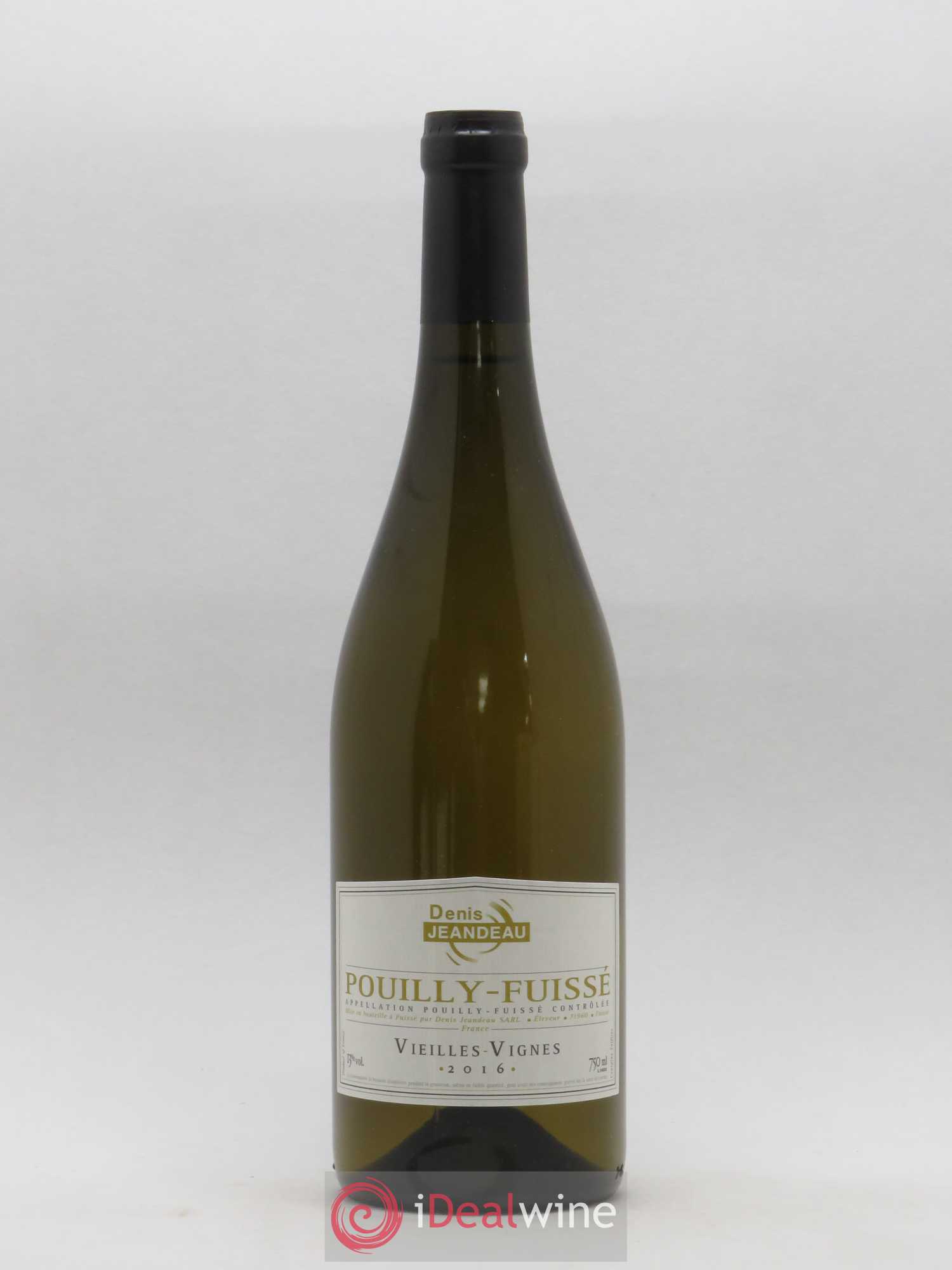 Pouilly-Fuissé Vieilles Vignes Domaine Denis Jeandeau (sans prix de réserve) 2016 - Posten von 1 Flasche - 0