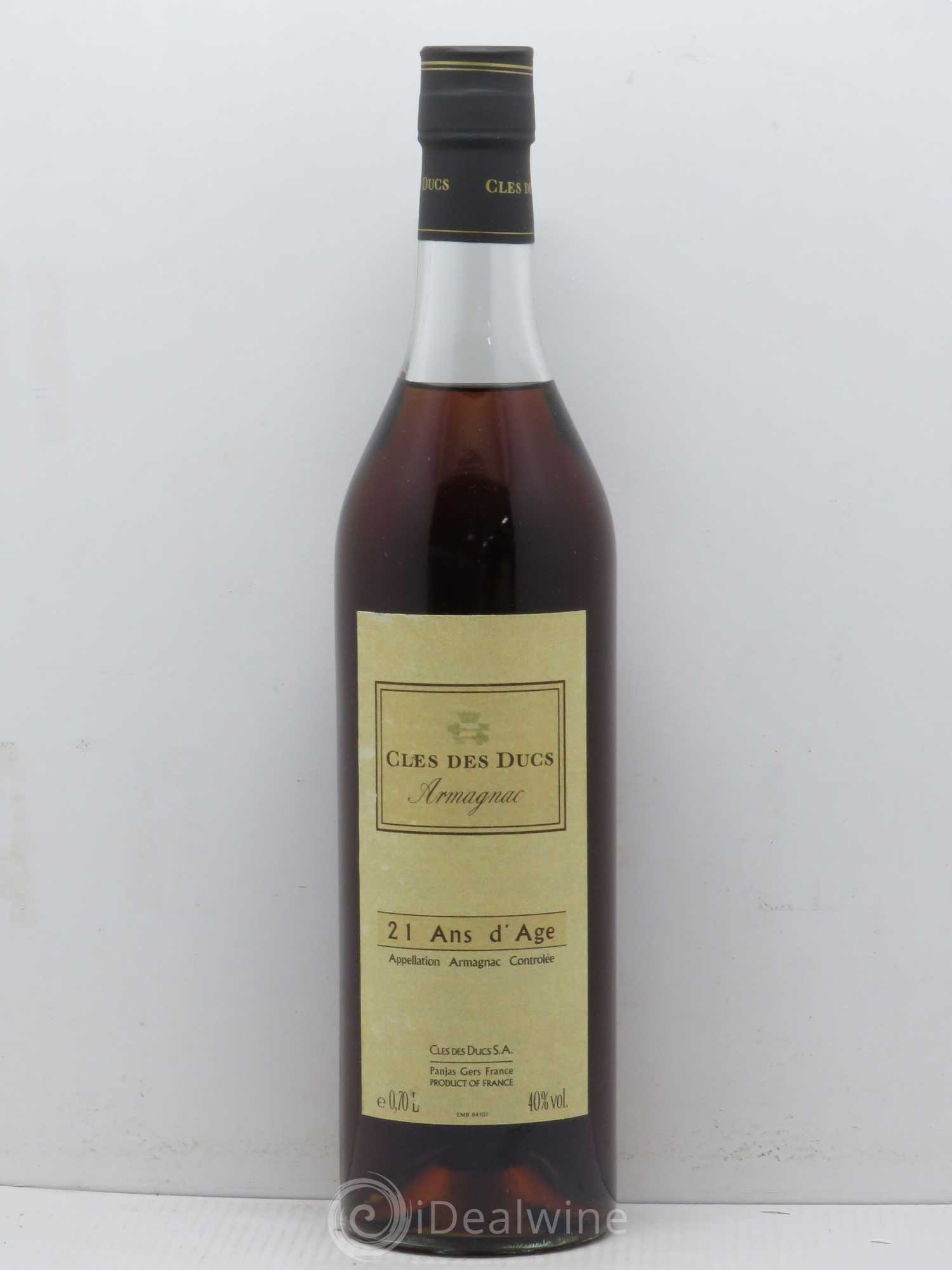 Armagnac Clés des Ducs 21 ans d'Age - Lot de 1 bouteille - 0