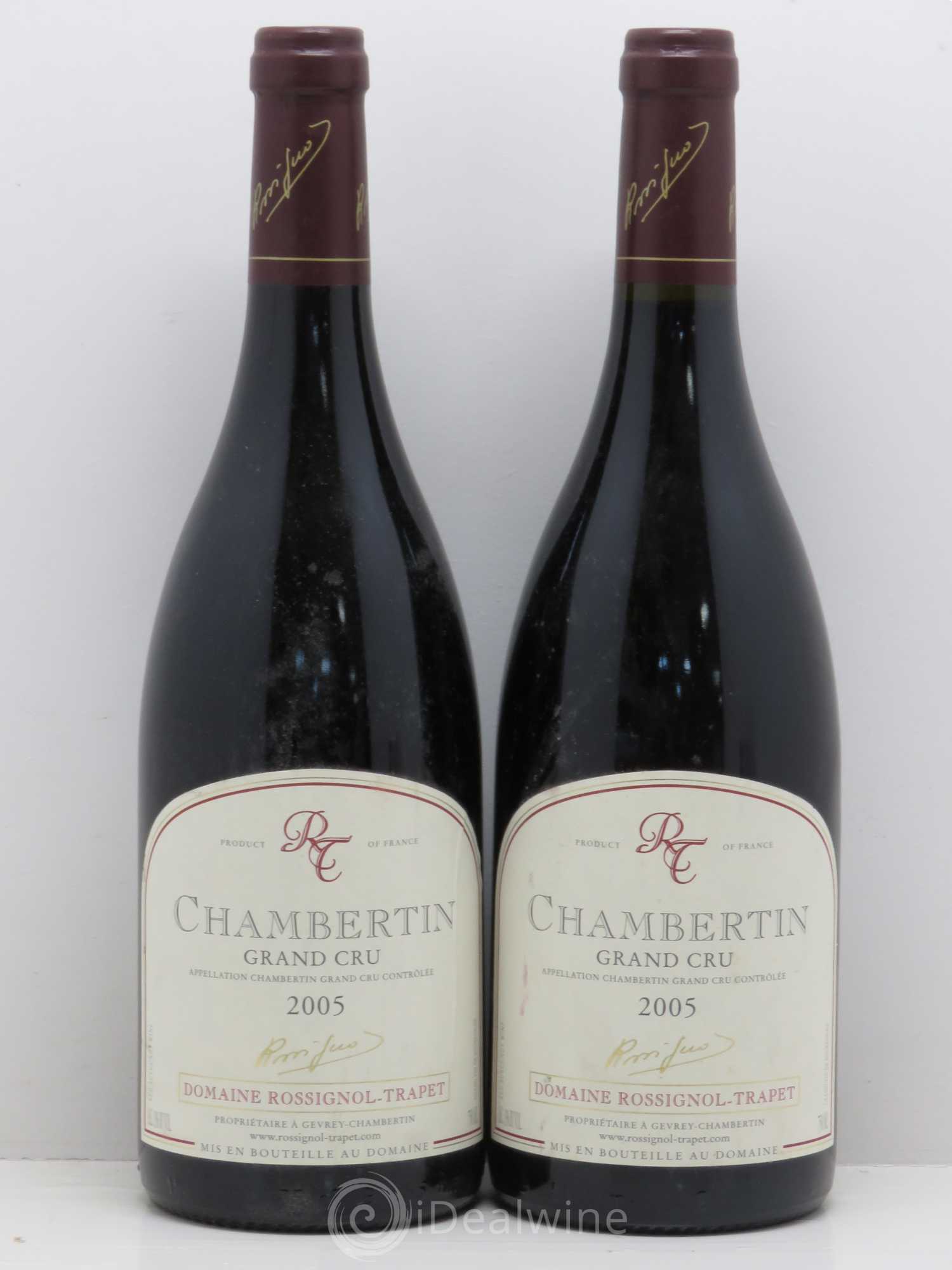 Chambertin Grand Cru Rossignol-Trapet (Domaine) 2005 - Lot of 2 bottles - 0