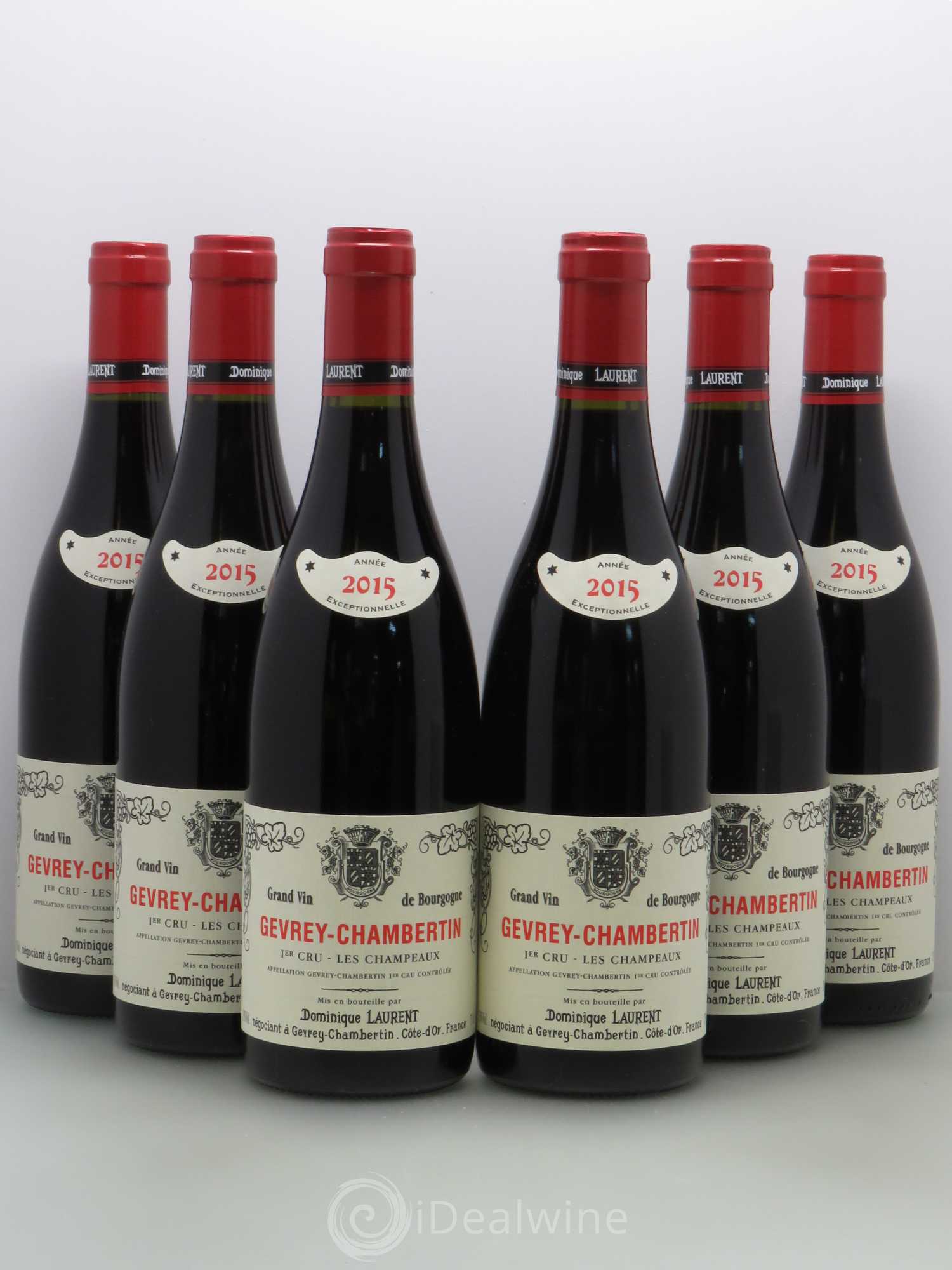 Gevrey-Chambertin 1er Cru Les Champeaux Vieilles Vignes Dominique Laurent 2015 - Lot de 6 bouteilles - 0