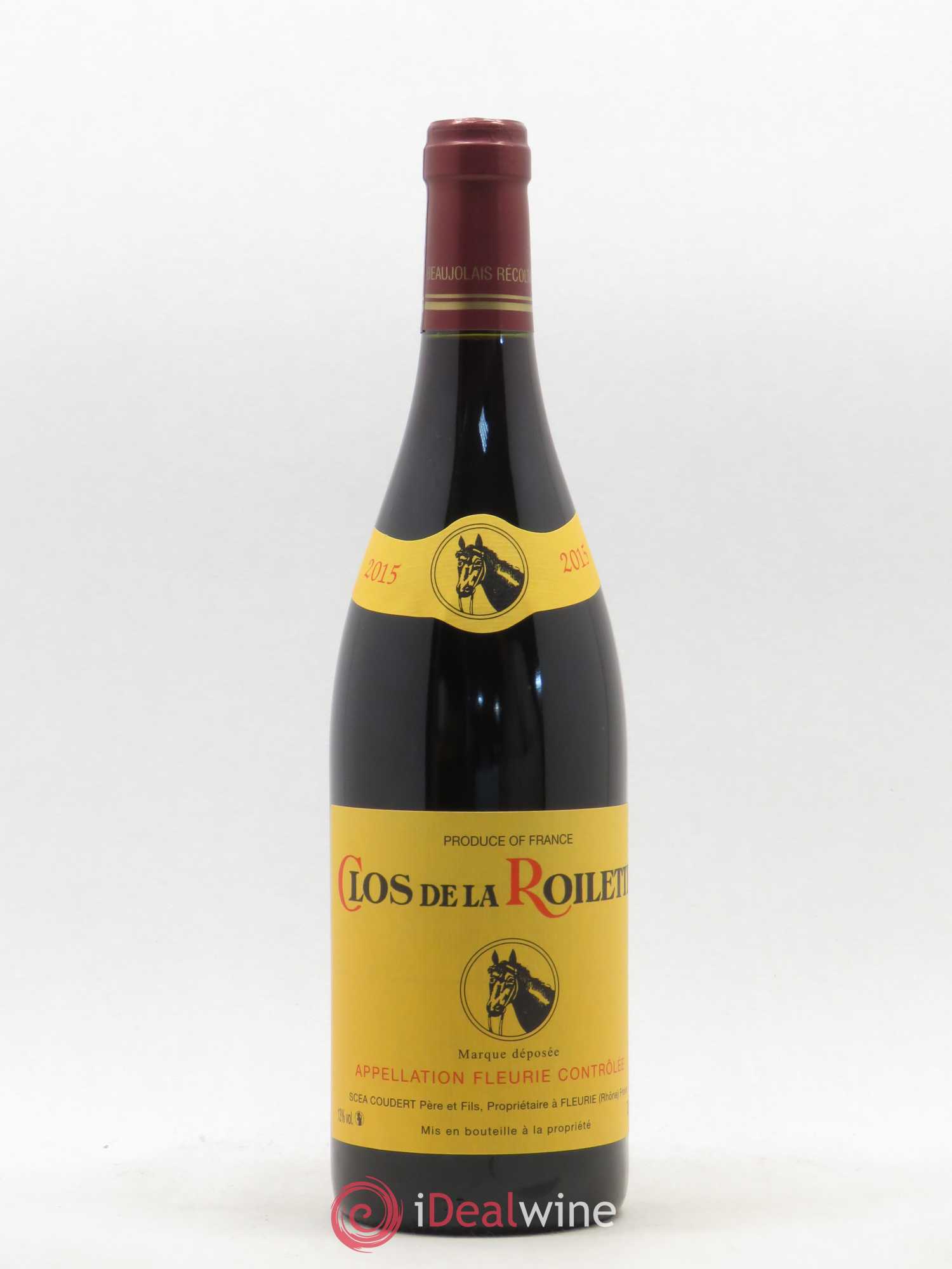 Fleurie Clos de la Roilette  (senza prezzo di riserva) 2015 - Lotto di 1 bottiglia - 0