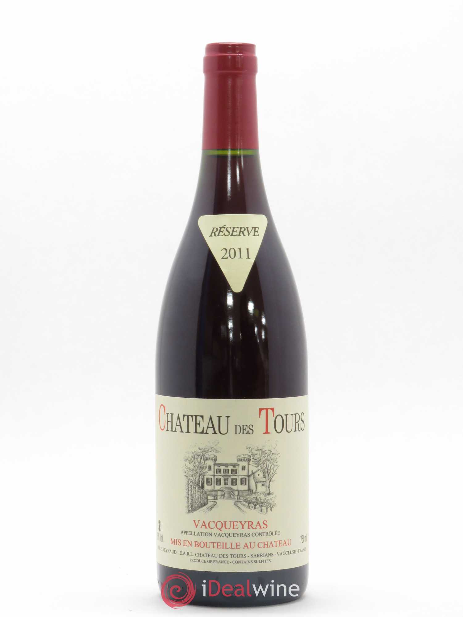 Vacqueyras Château des Tours Emmanuel Reynaud 2011 - Lot de 1 bouteille - 0