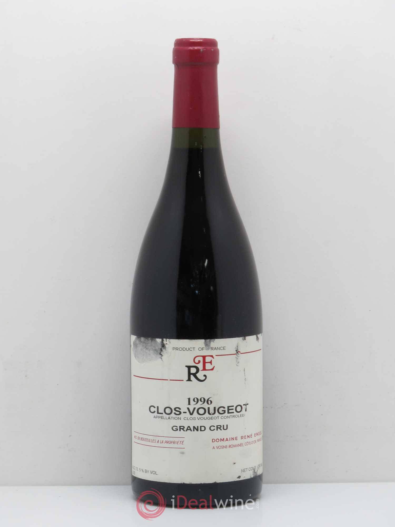 Clos de Vougeot Grand Cru Domaine René Engel - Domaine Eugénie 1996 - Lot de 1 bouteille - 0