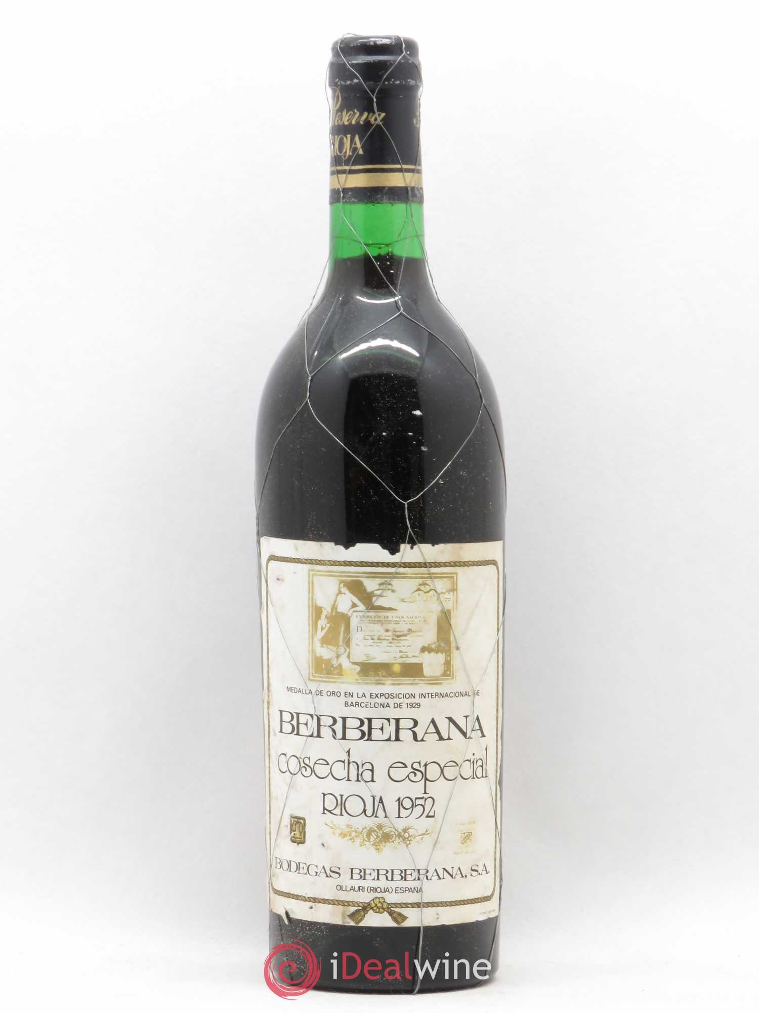 Rioja DOCA Berberana Cosecha Especial 1952 - Lot of 1 bottle - 0