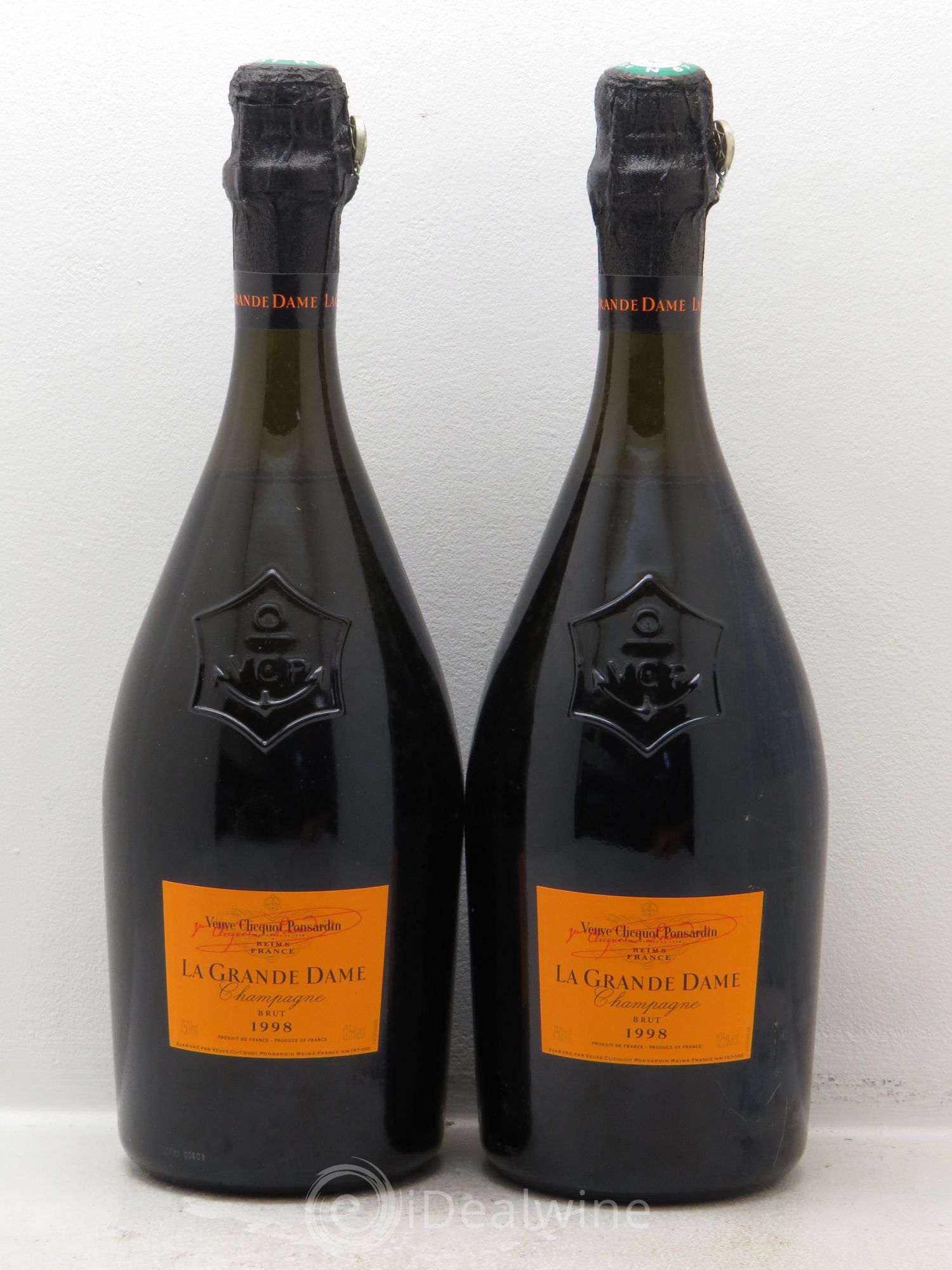 La Grande Dame Veuve Clicquot Ponsardin 1998 - Lot de 2 bouteilles - 0