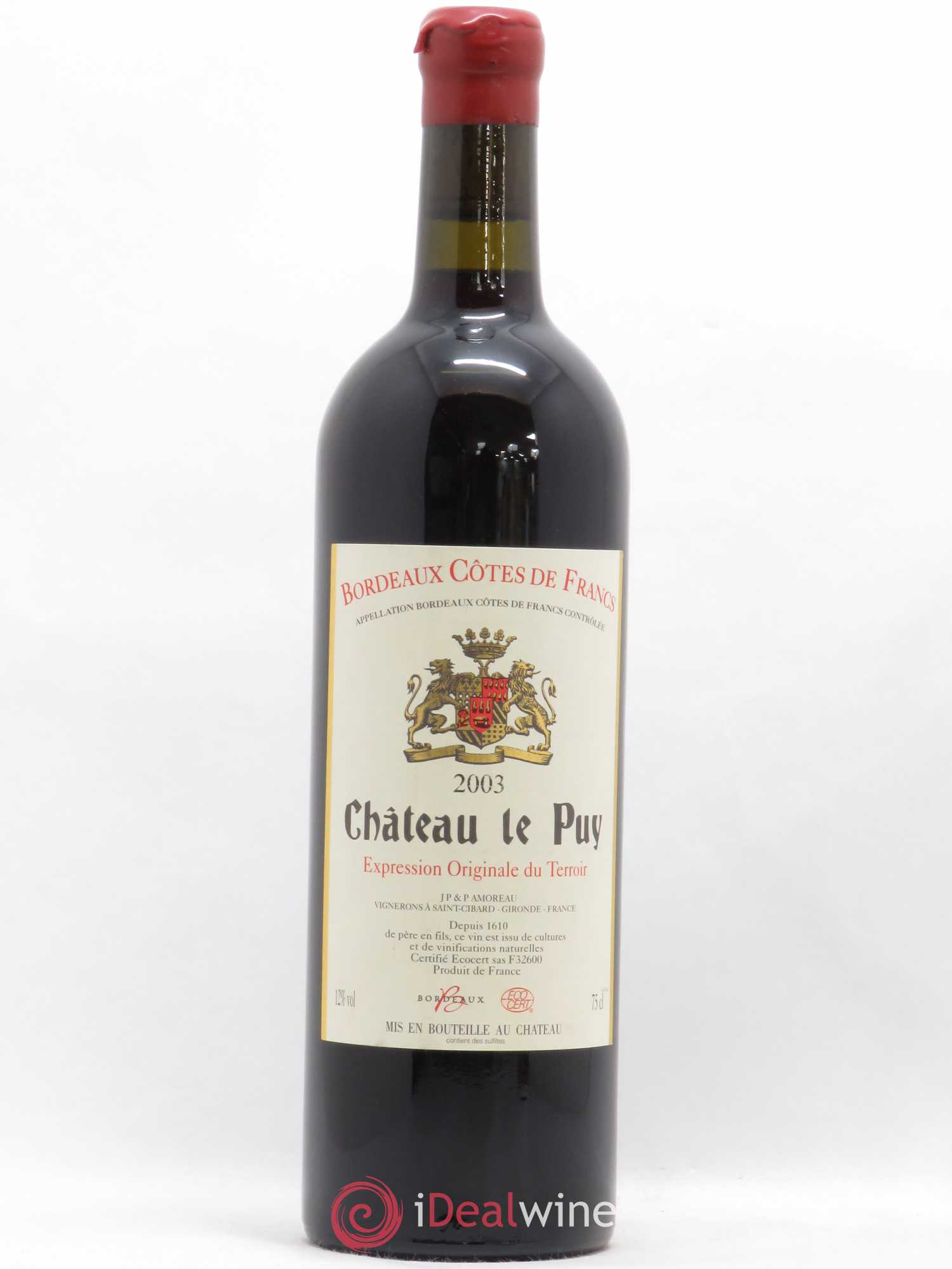 Château Le Puy 2003 - Lot of 1 bottle - 0