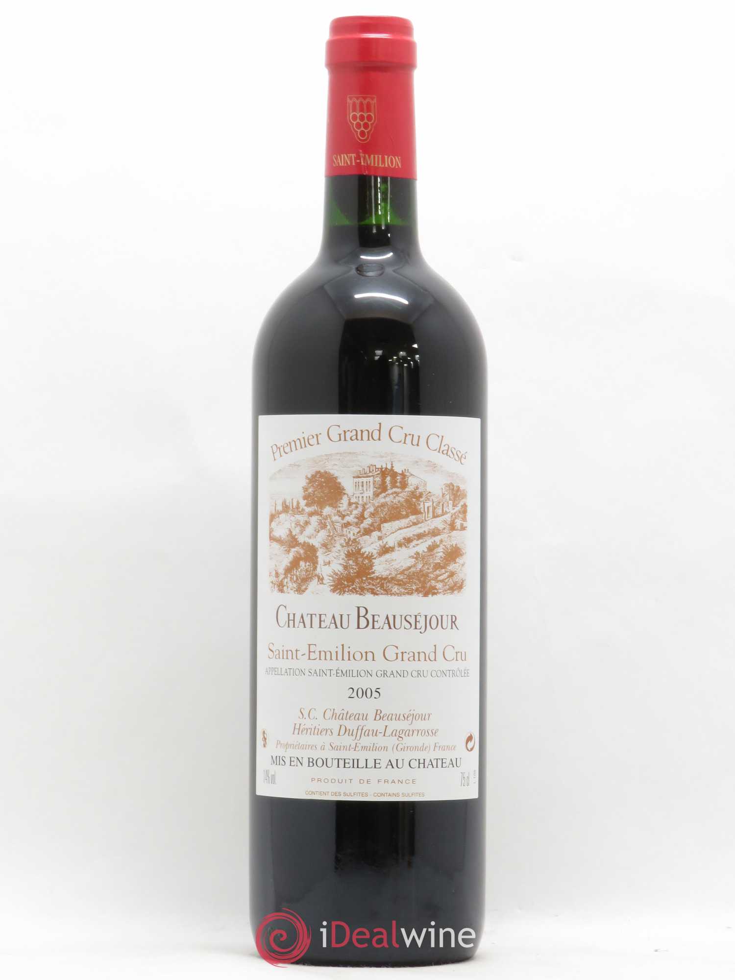 Château Beauséjour (Duffau-Lagarrosse) 1er Grand Cru Classé B 2005 - Lot of 1 bottle - 0