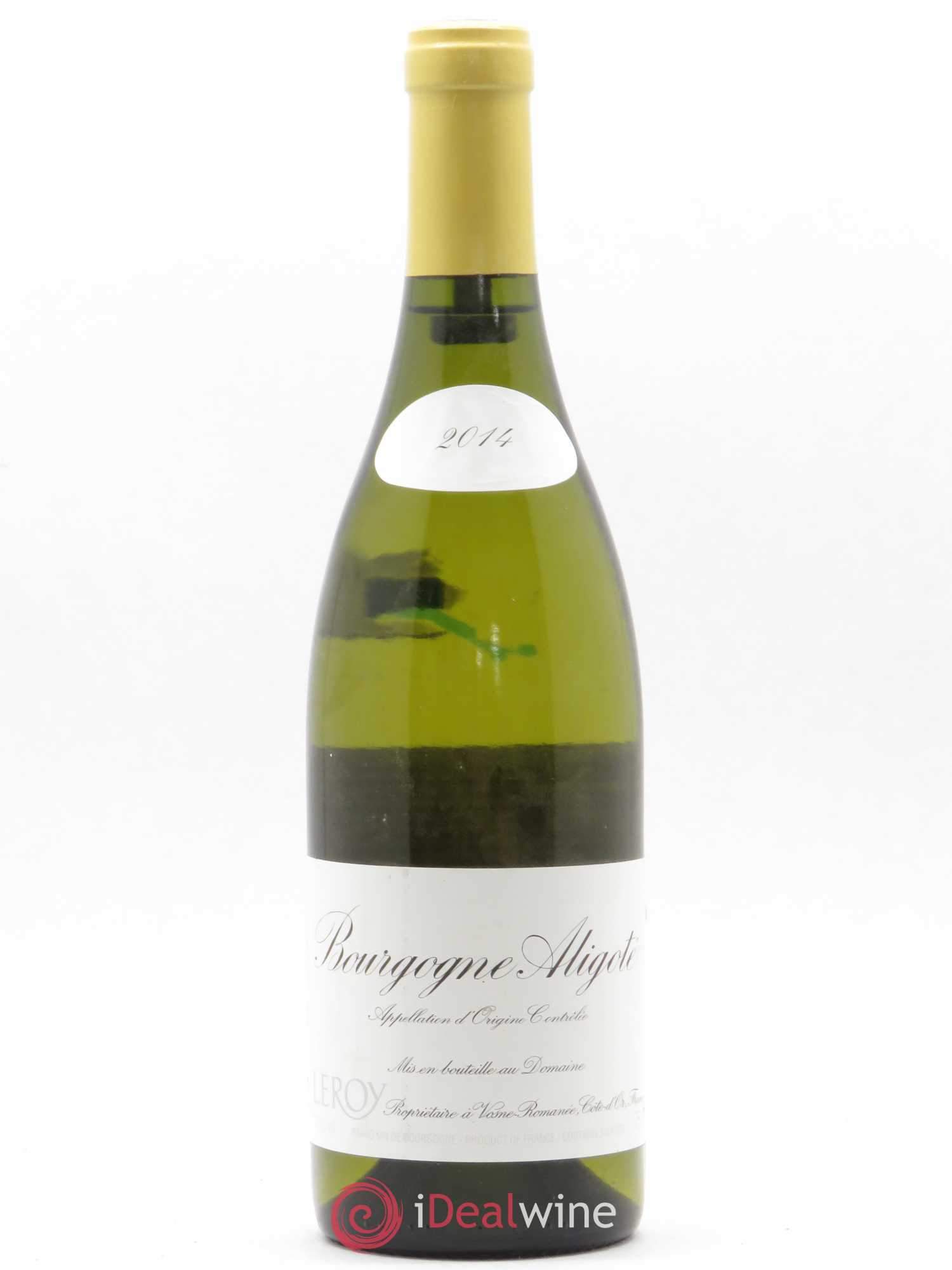 Bourgogne Aligoté Leroy (Domaine) 2014 - Lot de 1 bouteille - 0