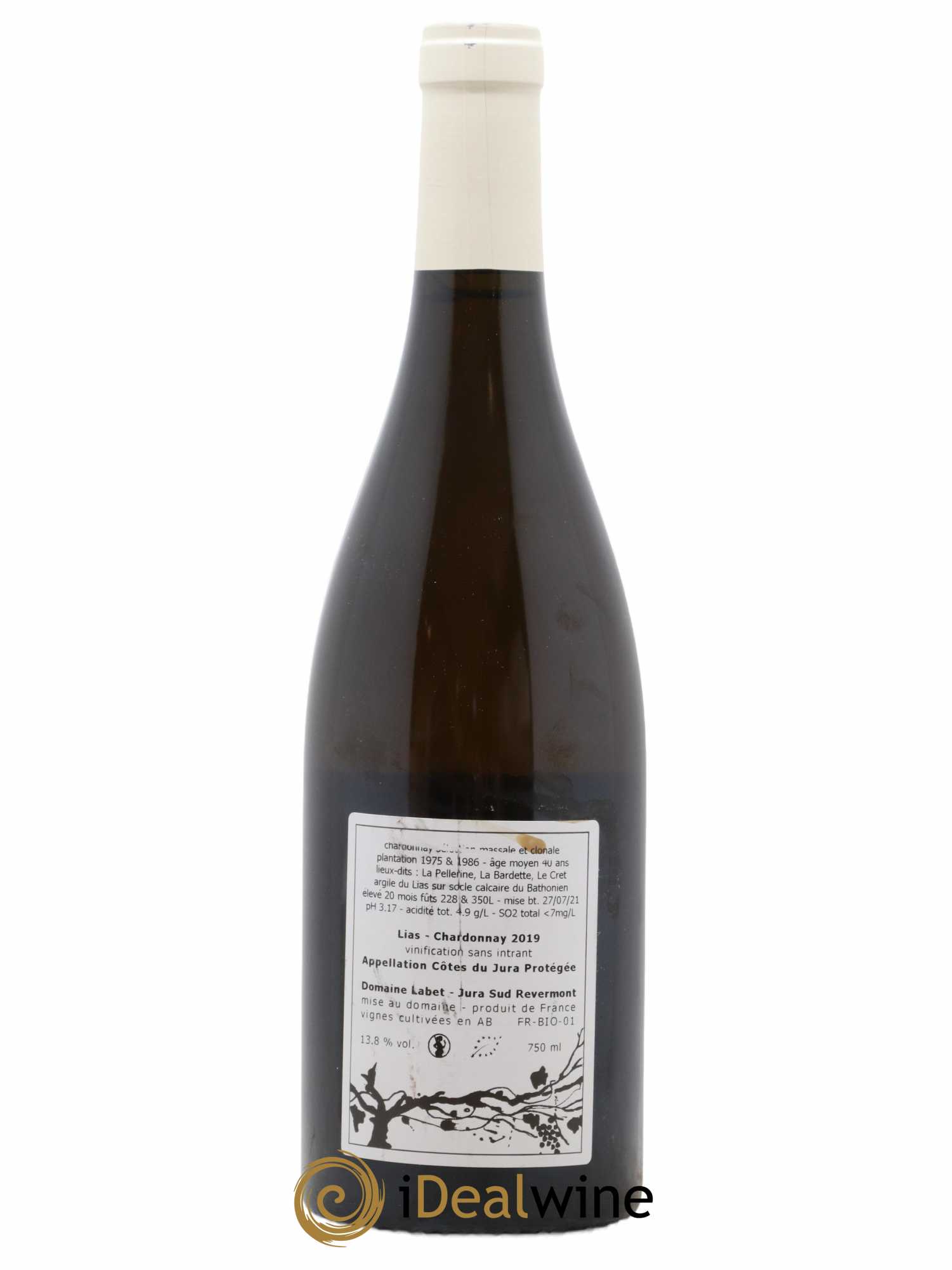 Côtes du Jura Chardonnay Lias Romain - Julien  - Charline Labet 2019 - Posten von 1 Flasche - 1