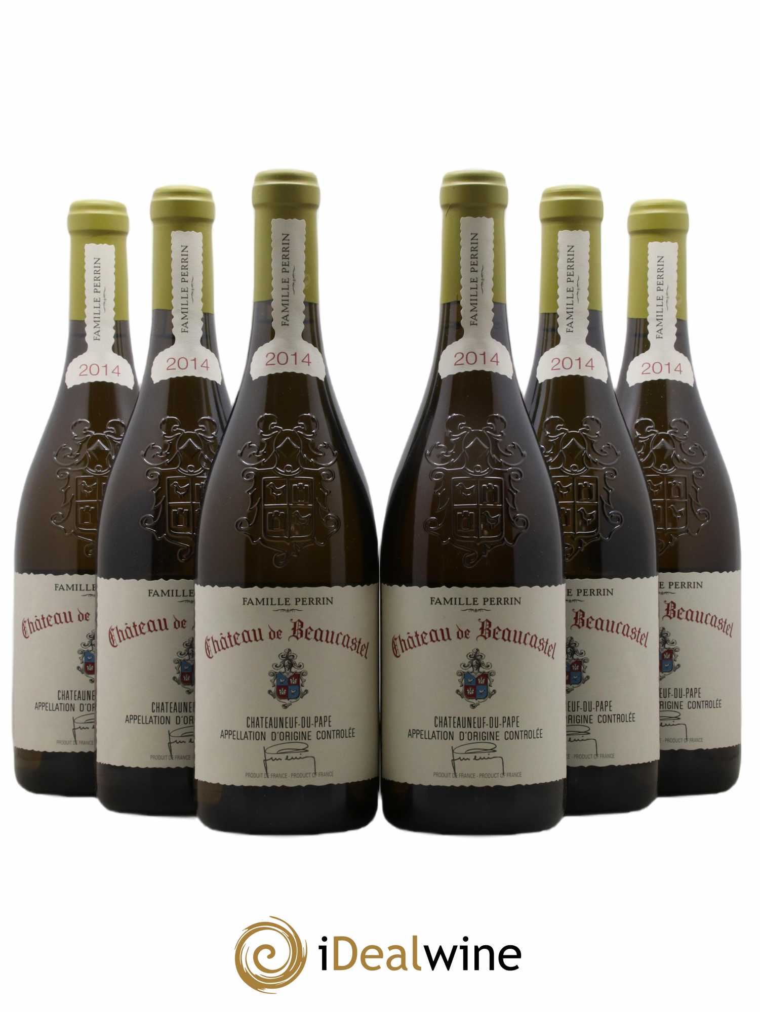 Châteauneuf-du-Pape Château de Beaucastel Famille Perrin 2014 - Lot of 6 bottles - 0