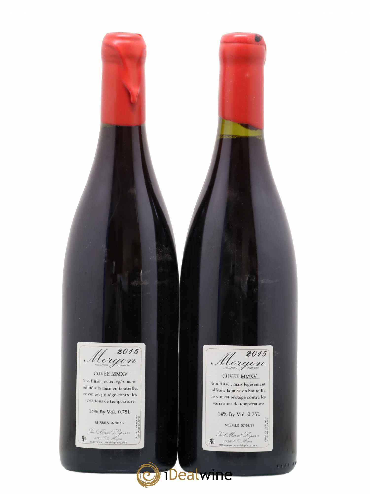 Morgon Cuvée Marcel Lapierre Marcel Lapierre (Domaine) 2015 - Lot de 2 bouteilles - 1