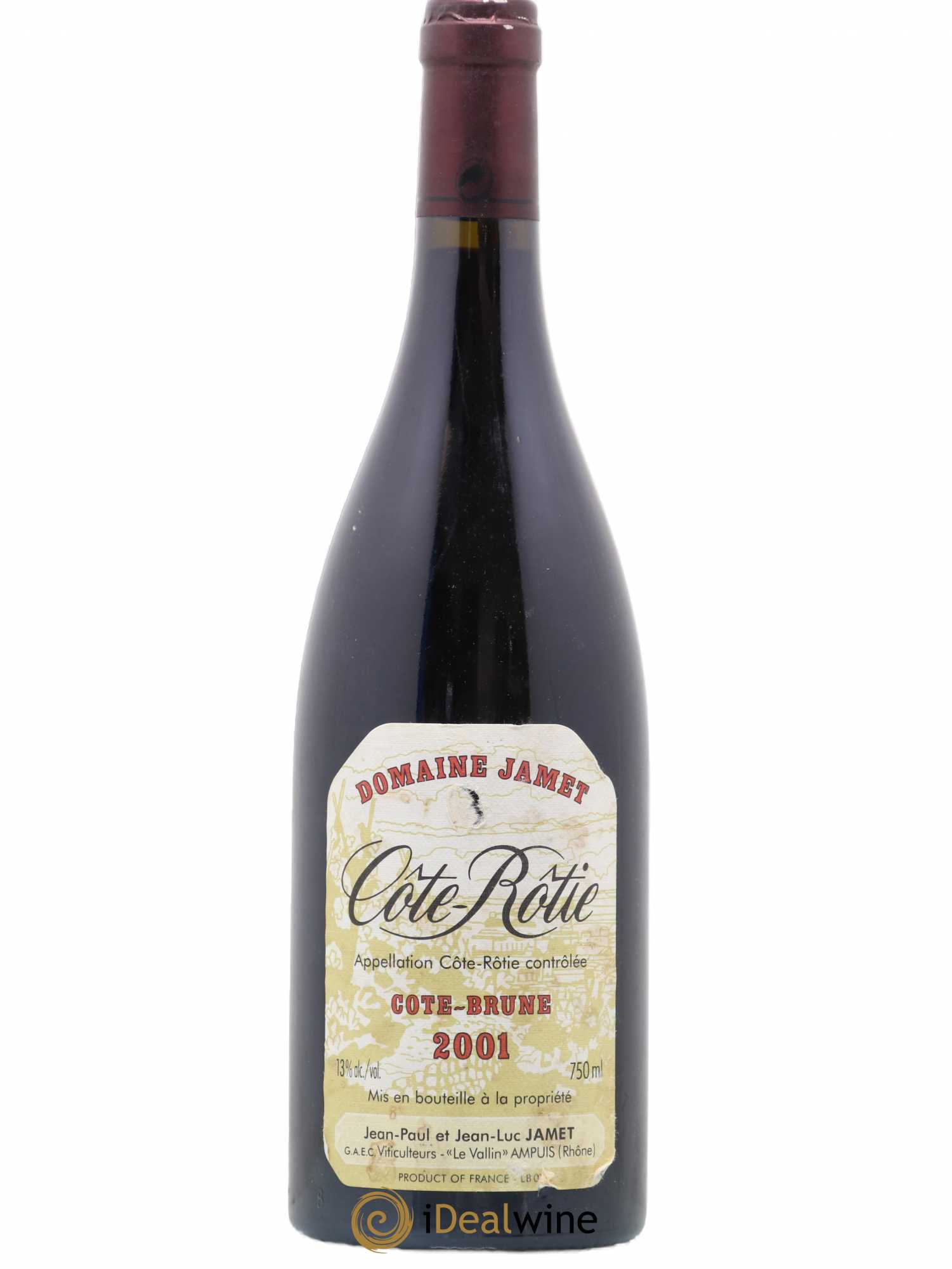 Côte-Rôtie Côte Brune Jamet (Domaine) 2001 - Lot of 1 bottle - 0