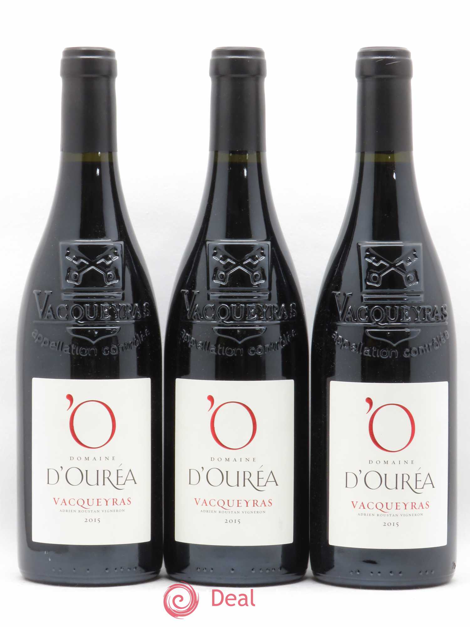 Vacqueyras Domaine d'Ourea (sans prix de réserve) 2015 - Lot de 3 bouteilles - 0