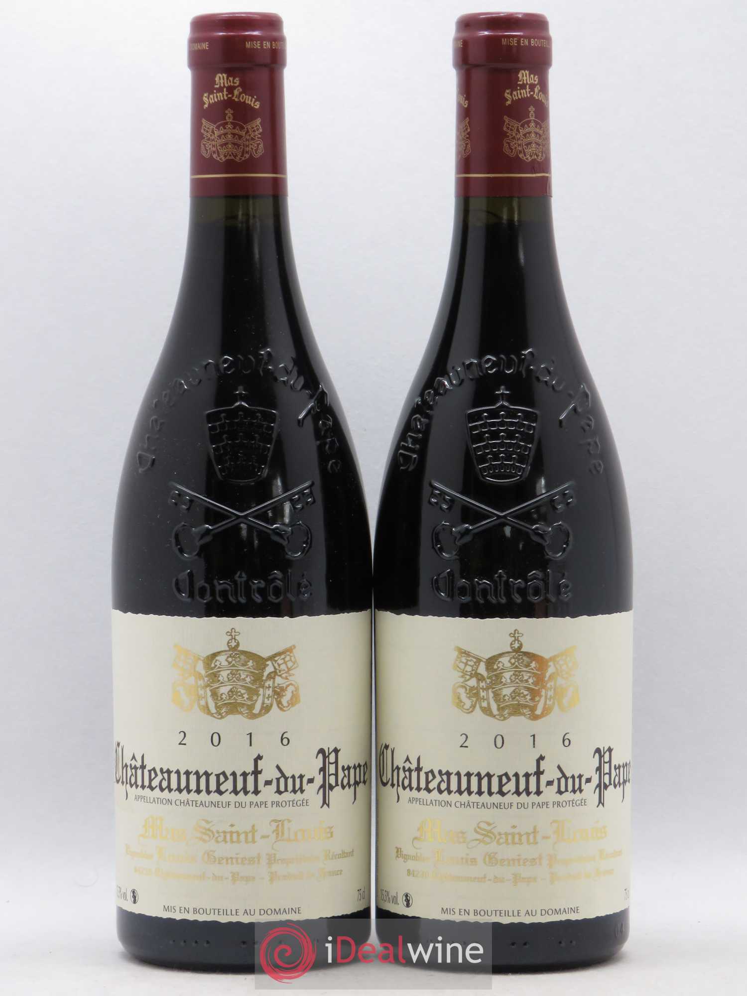 Châteauneuf-du-Pape Tradition Mas Saint-Louis  2016 - Posten von 2 Flaschen - 0