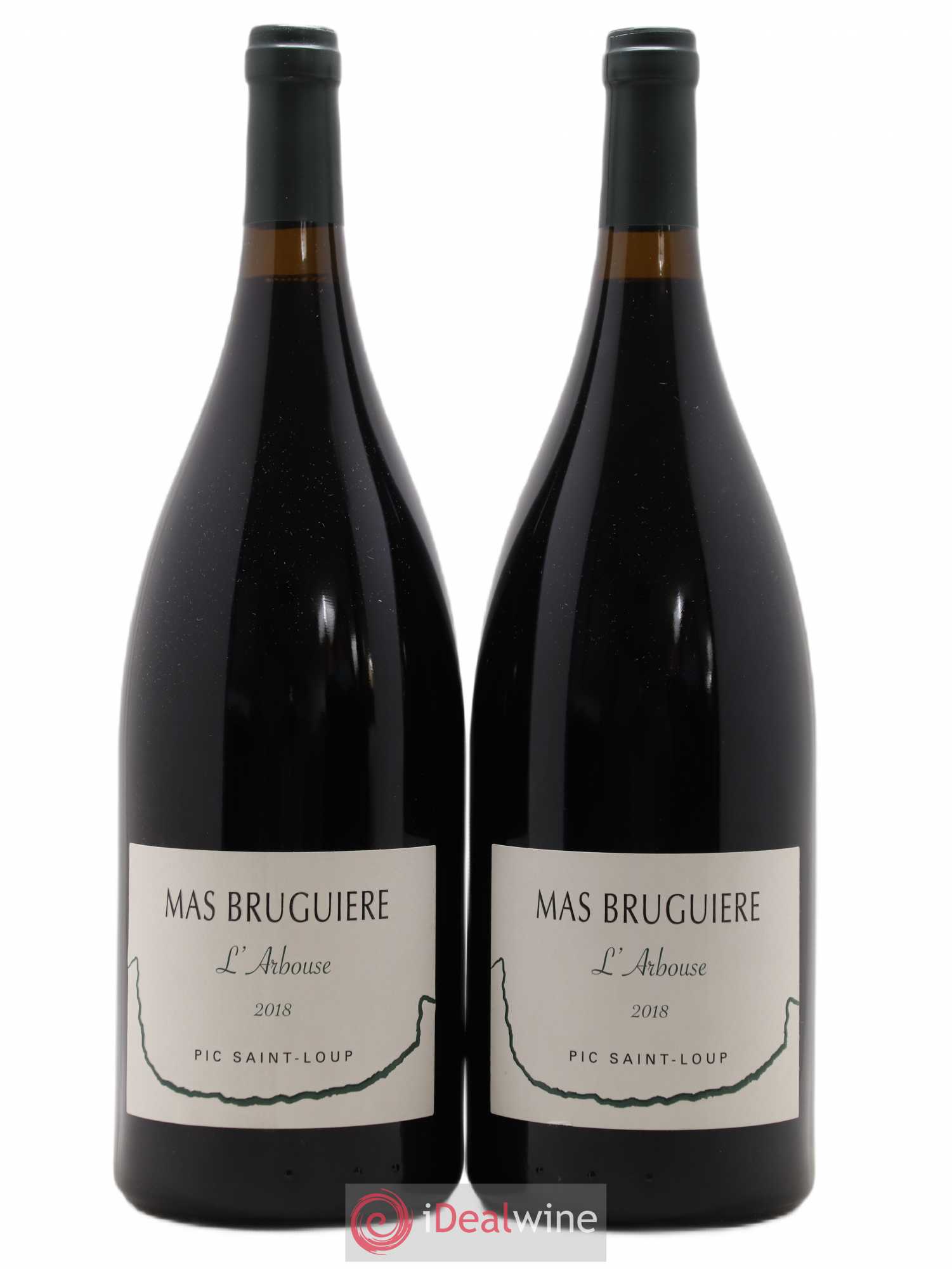 Coteaux du Languedoc Pic Saint-Loup Mas Bruguière L'Arbouse Guilhem et Xavier Bruguière  (sans prix de réserve) 2018 - Lot de 2 magnums - 0