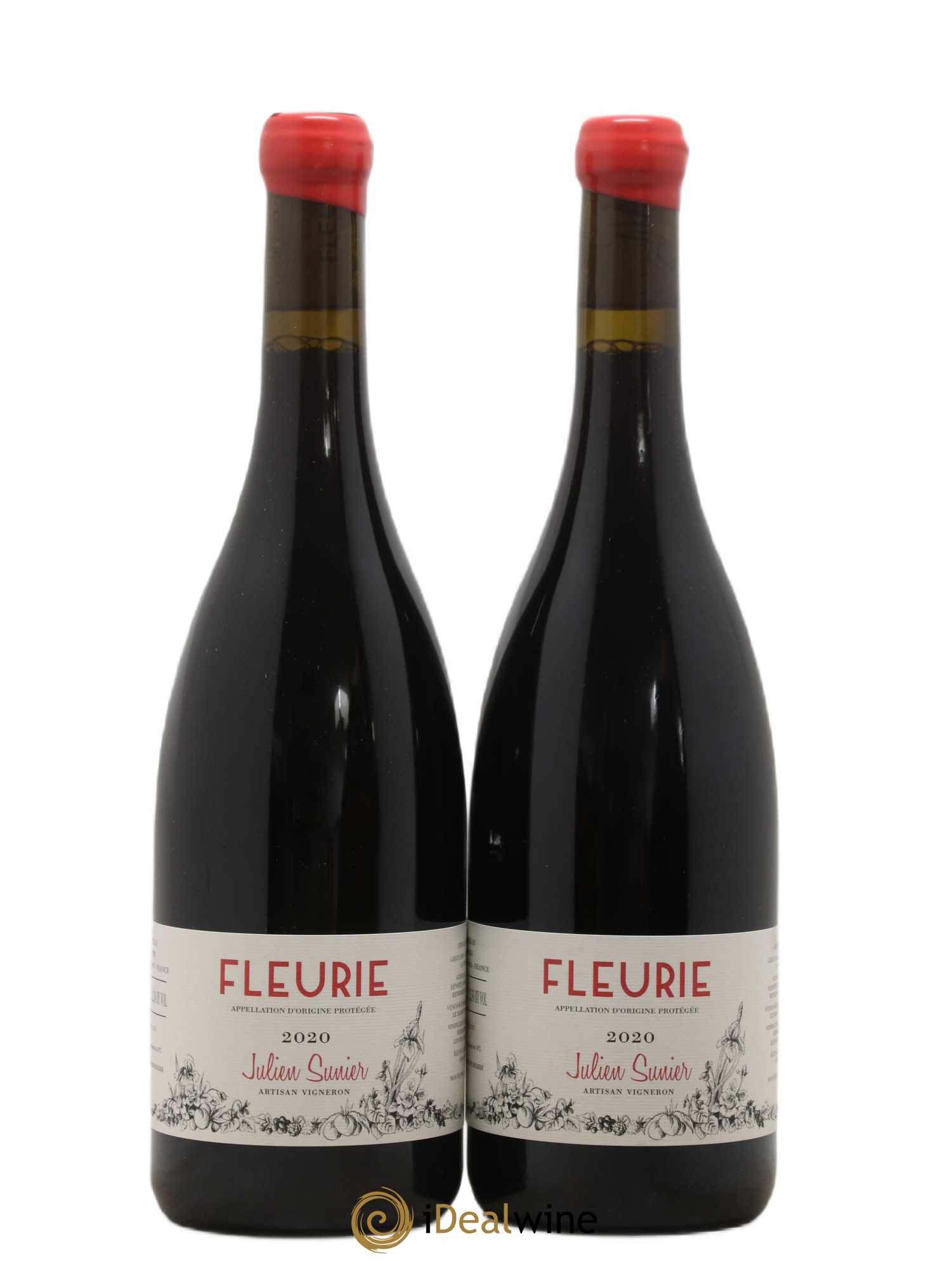 Fleurie Domaine Julien Sunier (sans prix de réserve) 2020 - Lot de 2 bouteilles - 0