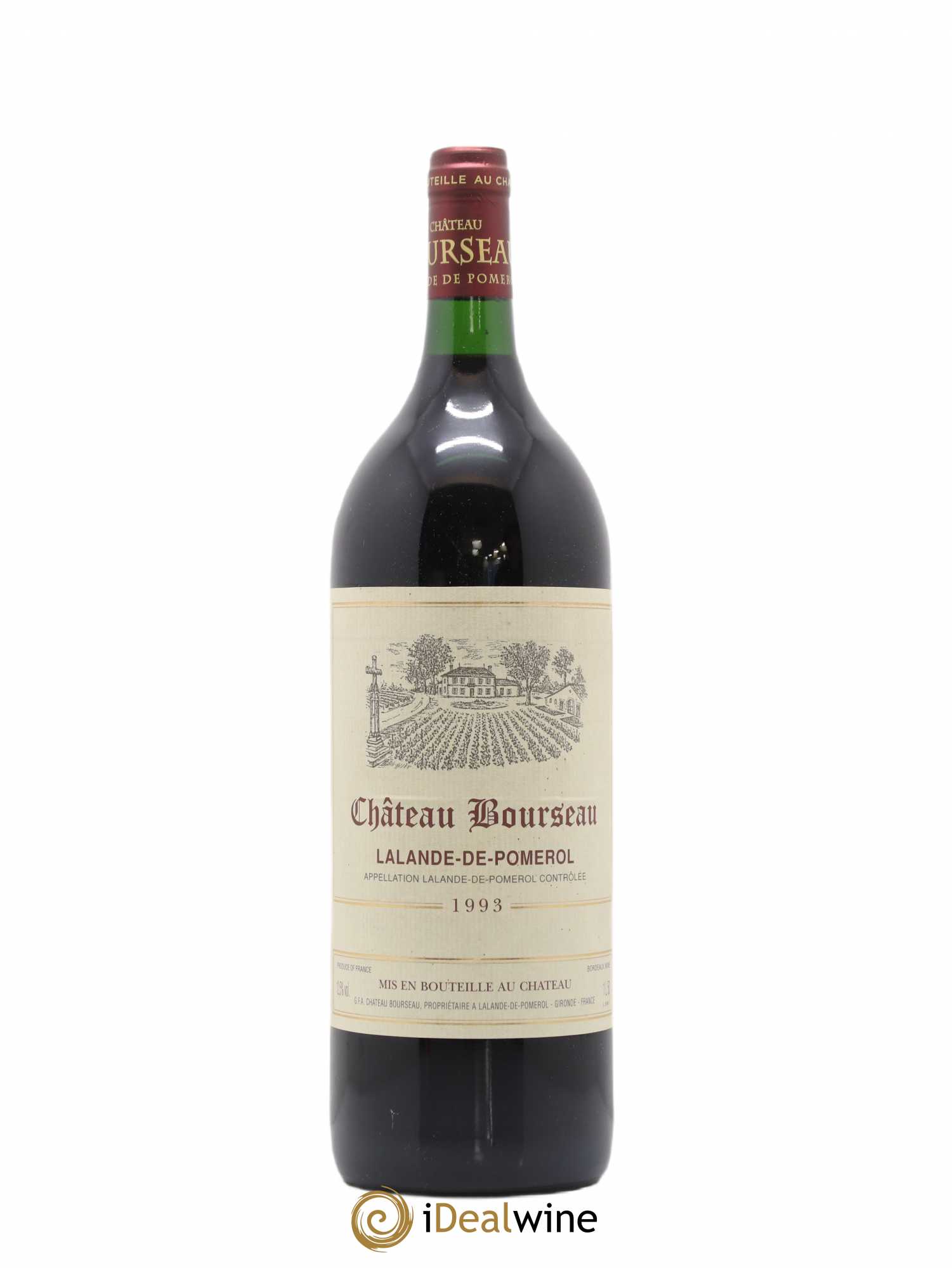 Lalande-de-Pomerol Lalande De Pomerol Château Bourseau (no reserve) 1993 - Lot of 1 magnum - 0