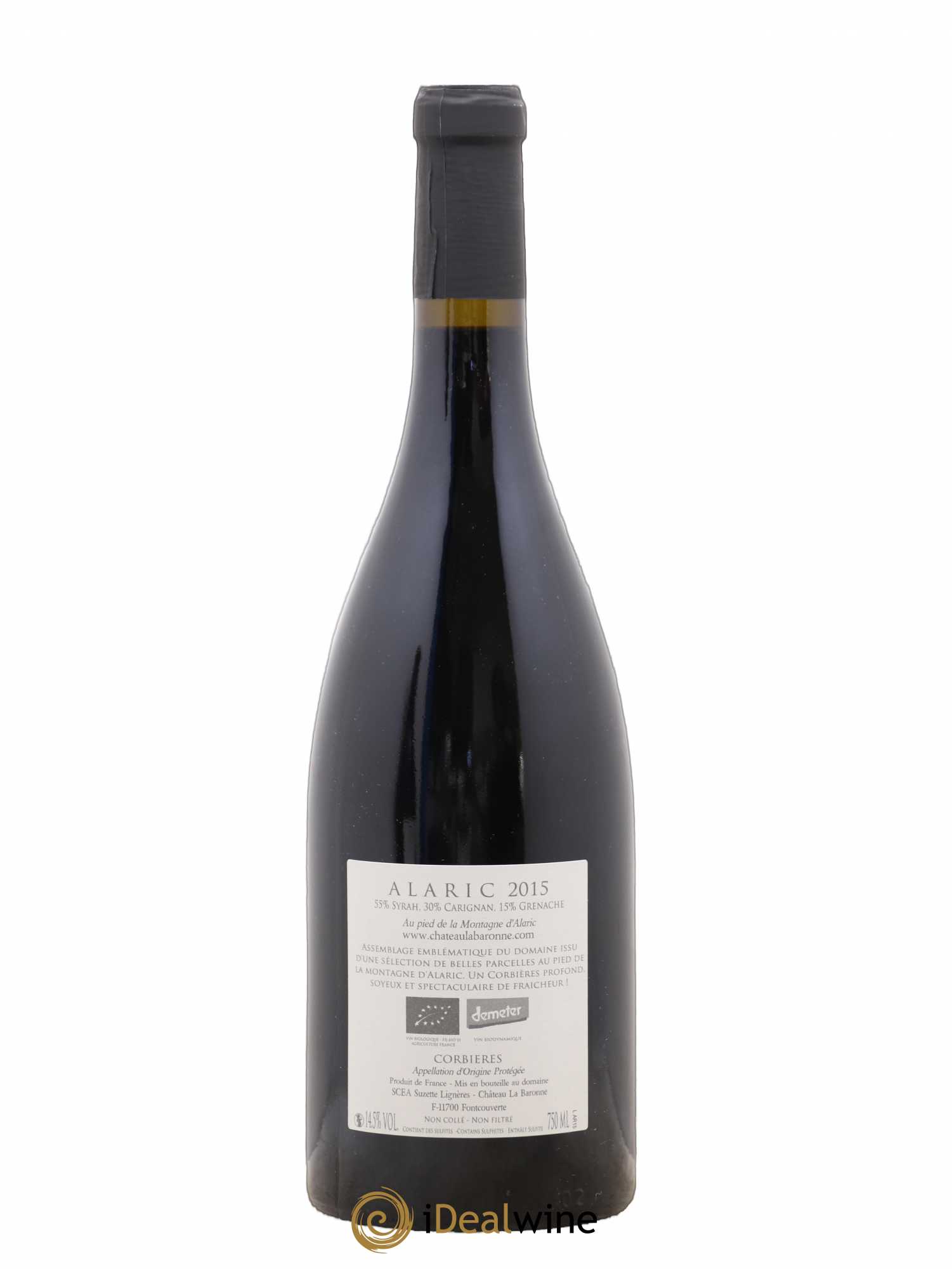 Corbières Château La Baronne Alaric 2015 - Lot de 1 bouteille - 1