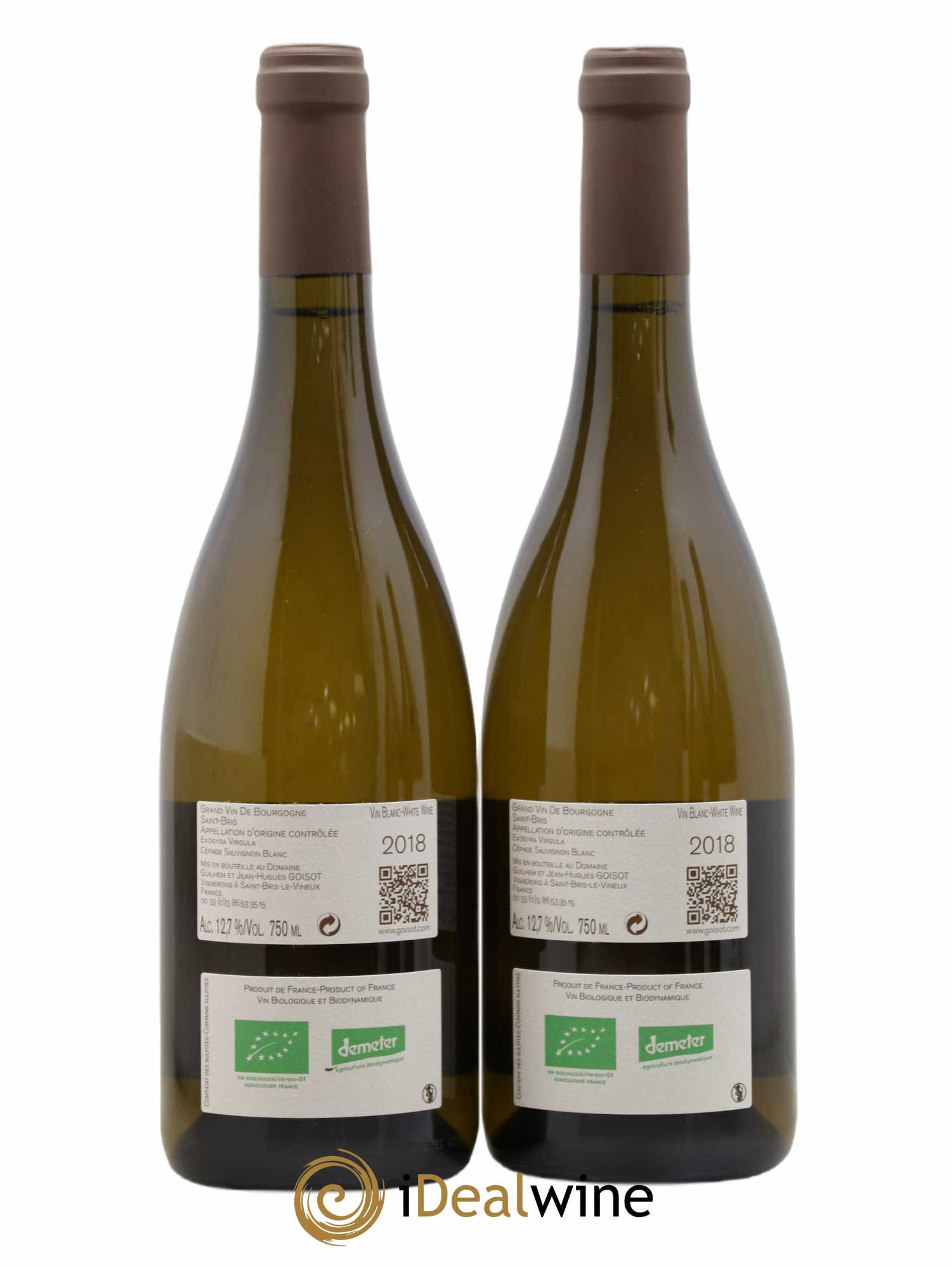 Saint-Bris Exogyra Virgula Goisot 2018 - Lot de 2 bouteilles - 1