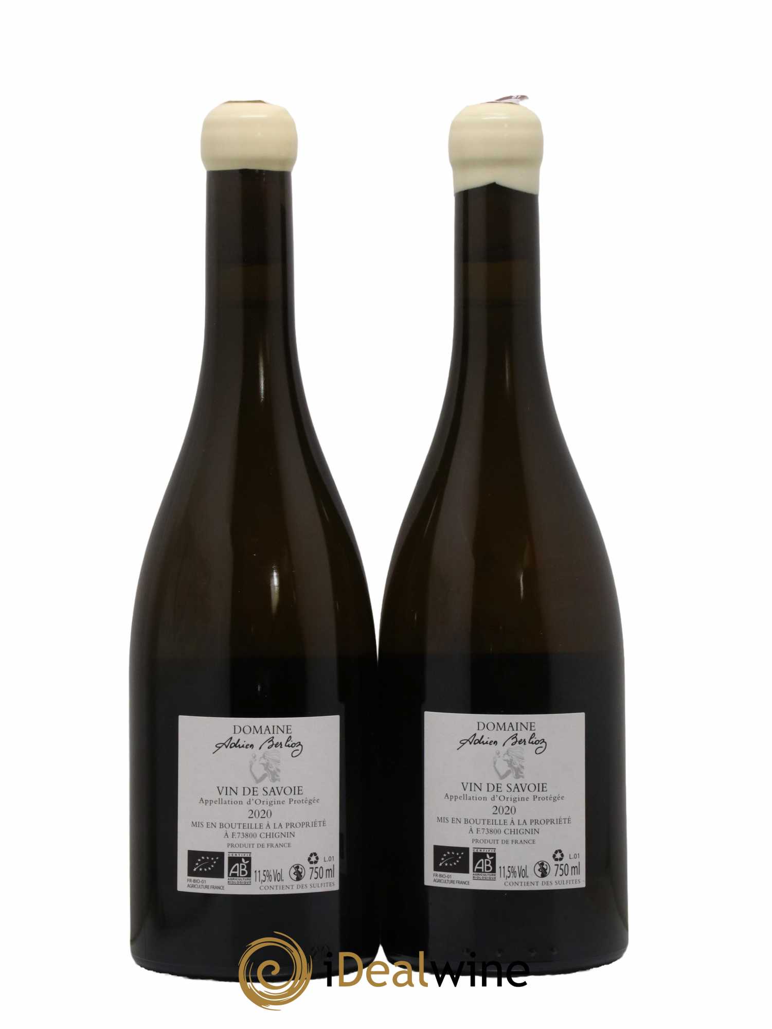 Vin de Savoie La Cuvée des Gueux Adrien Berlioz 2020 - Lot of 2 bottles - 1