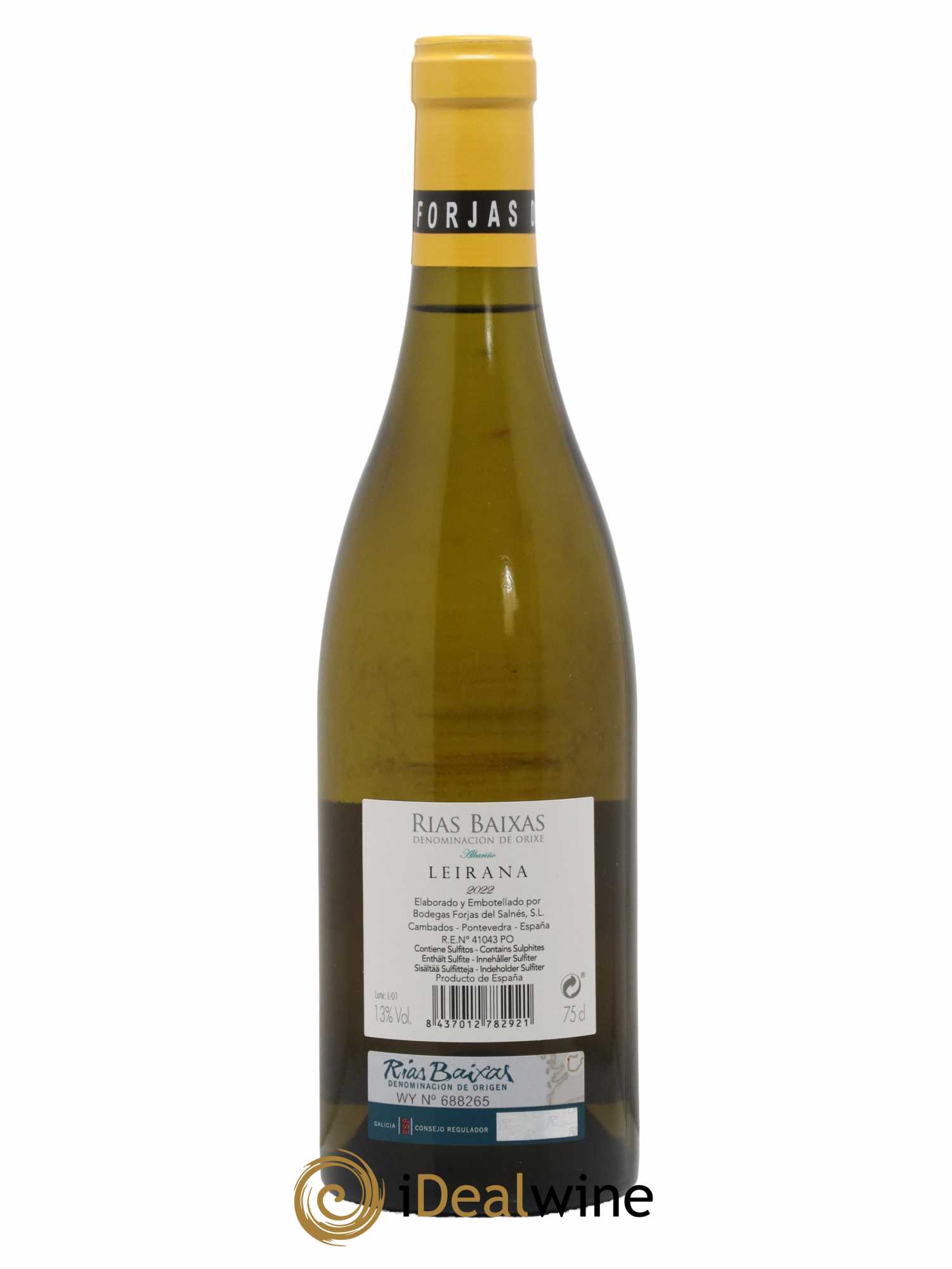 Rias Baixas Albariño Leirana Forjas Del Salnes  2022 - Lot de 1 bouteille - 1