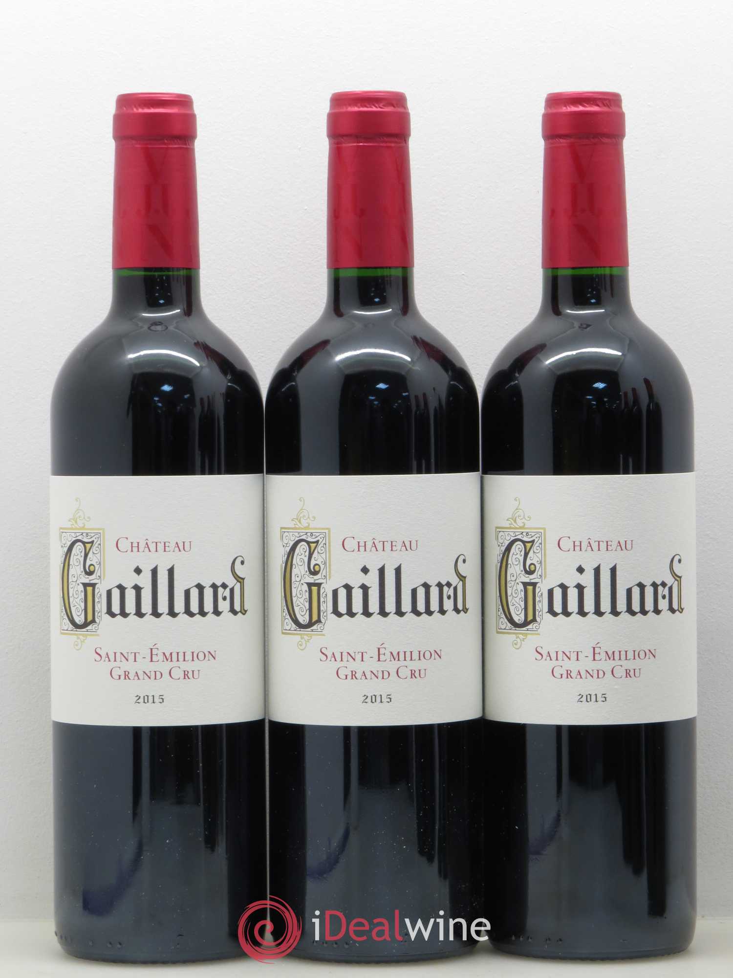 Saint-Émilion Grand Cru Château Gaillard (sans prix de réserve) 2015 - Lot de 6 bouteilles - 1