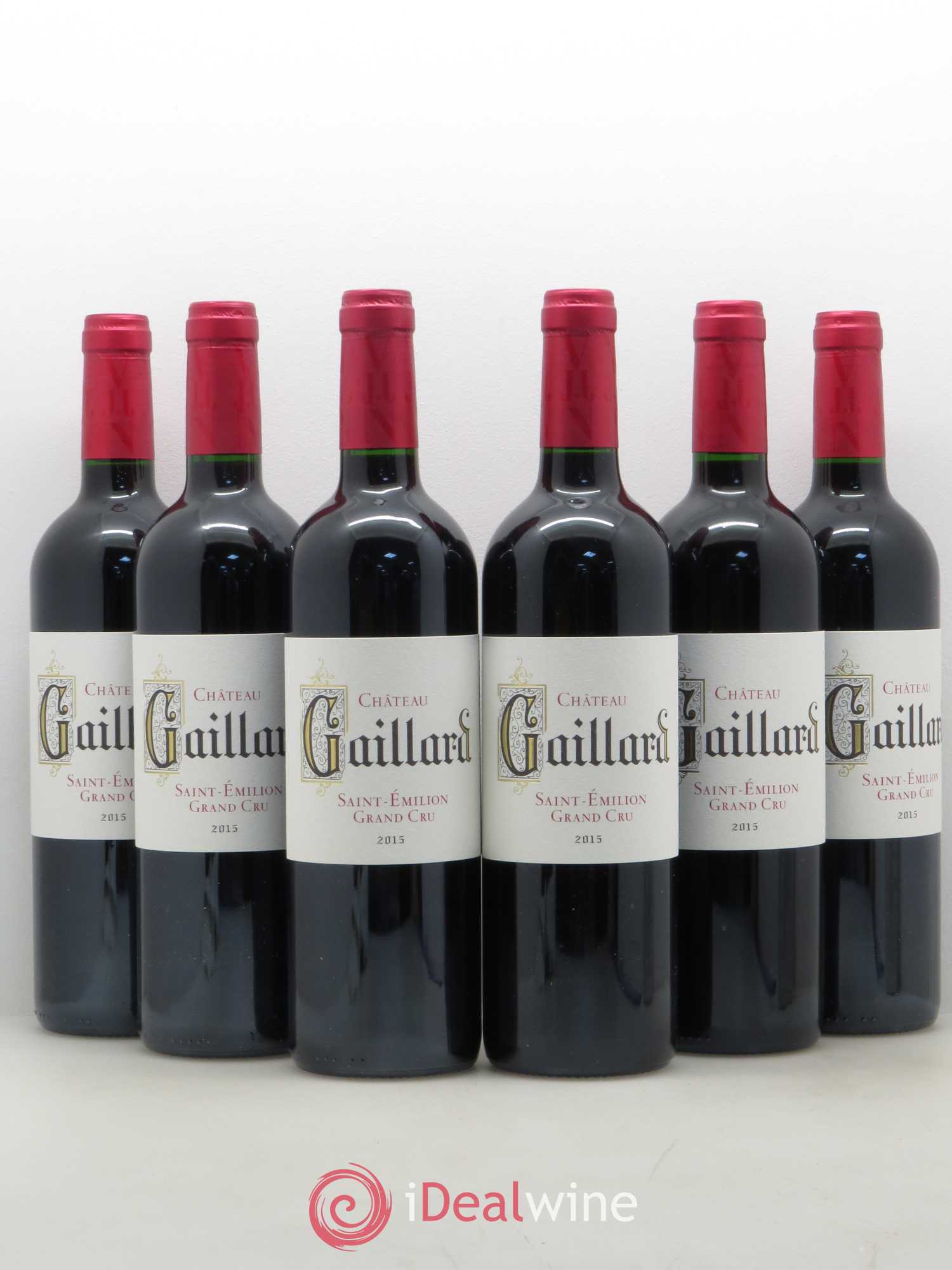 Saint-Émilion Grand Cru Château Gaillard (sans prix de réserve) 2015 - Lot de 6 bouteilles - 0