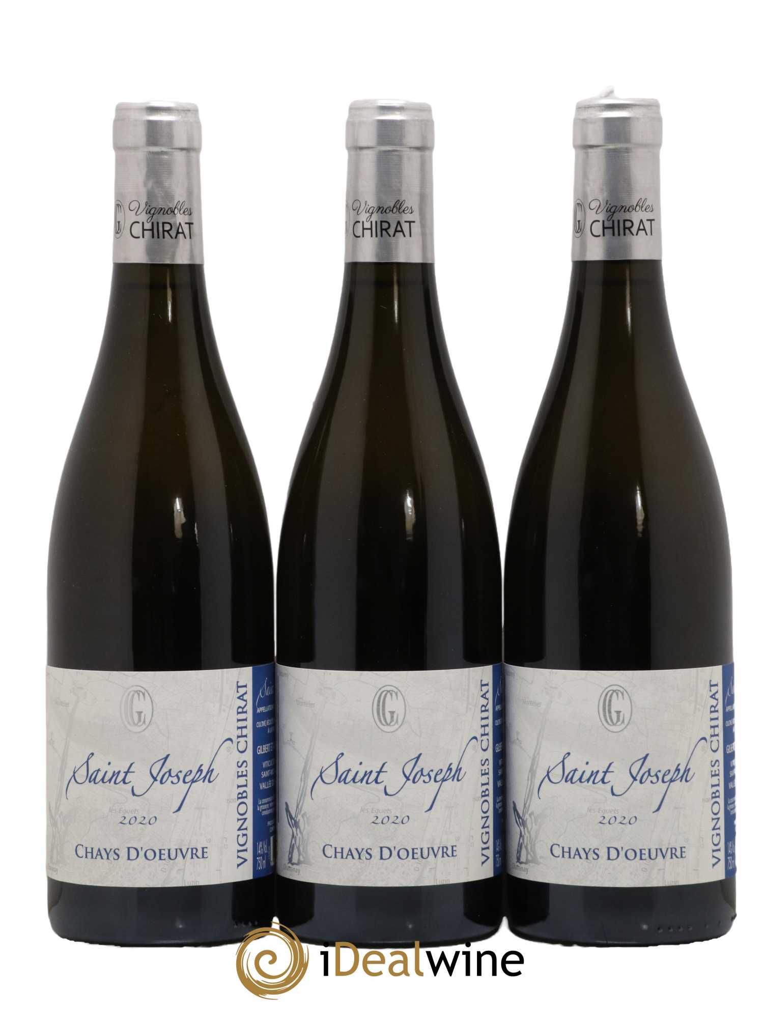 Saint-Joseph Chays D'Oeuvre Vignoble Chirat 2020 - Posten von 3 Flaschen - 0