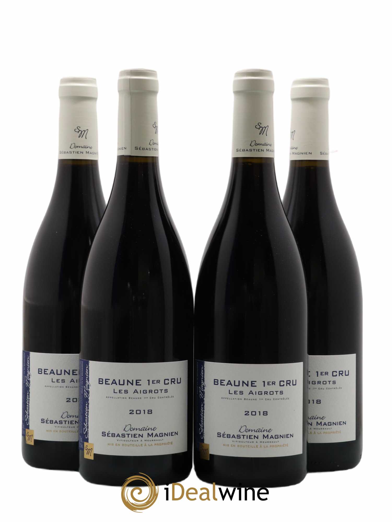 Beaune 1er Cru Les Aigrots Domaine Sebastien Magnin 2018 - Lot de 4 bouteilles - 0