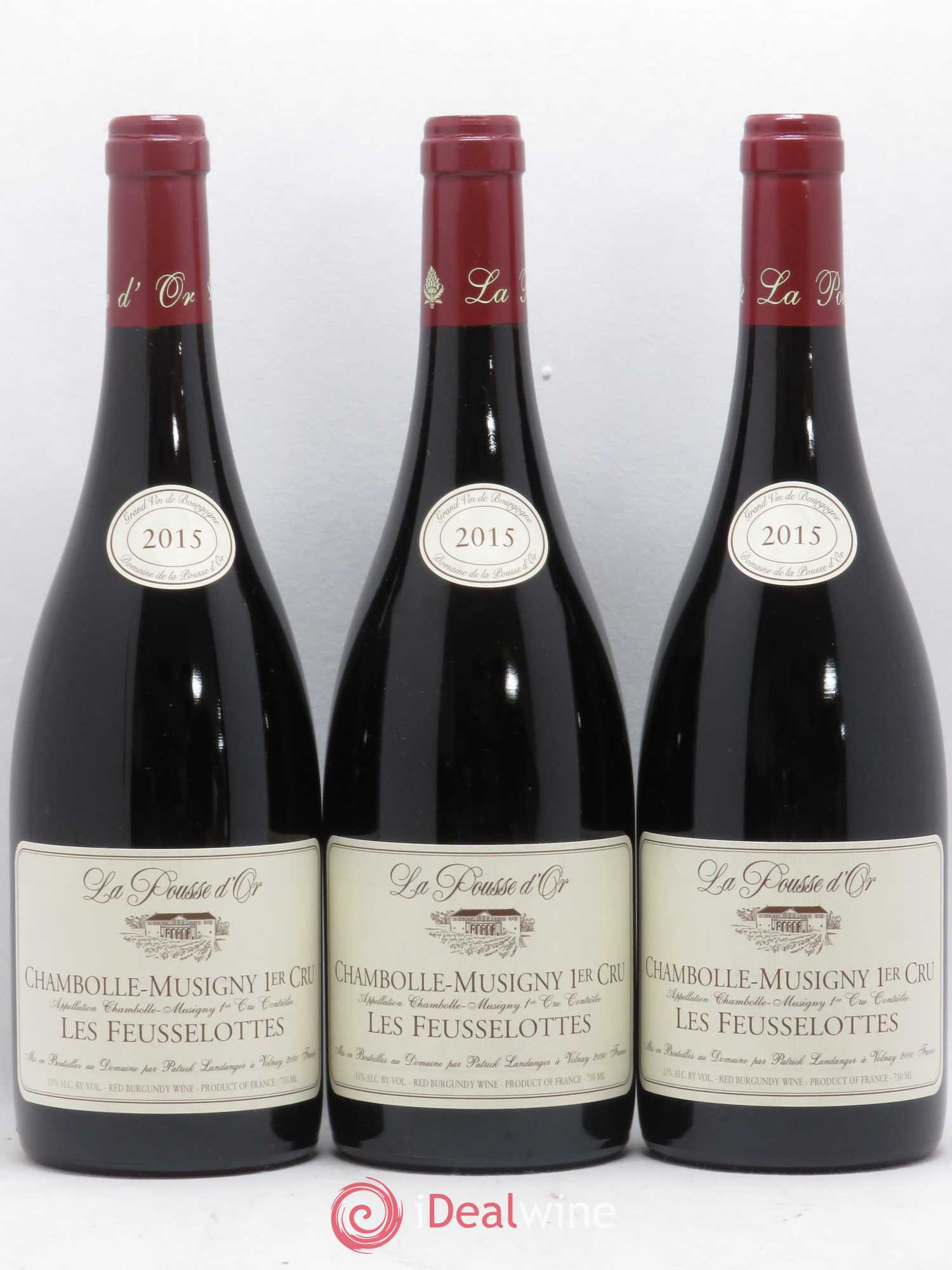 Chambolle-Musigny 1er Cru Les Feusselottes La Pousse d'Or (Domaine de) 2015 - Lot of 3 bottles - 0