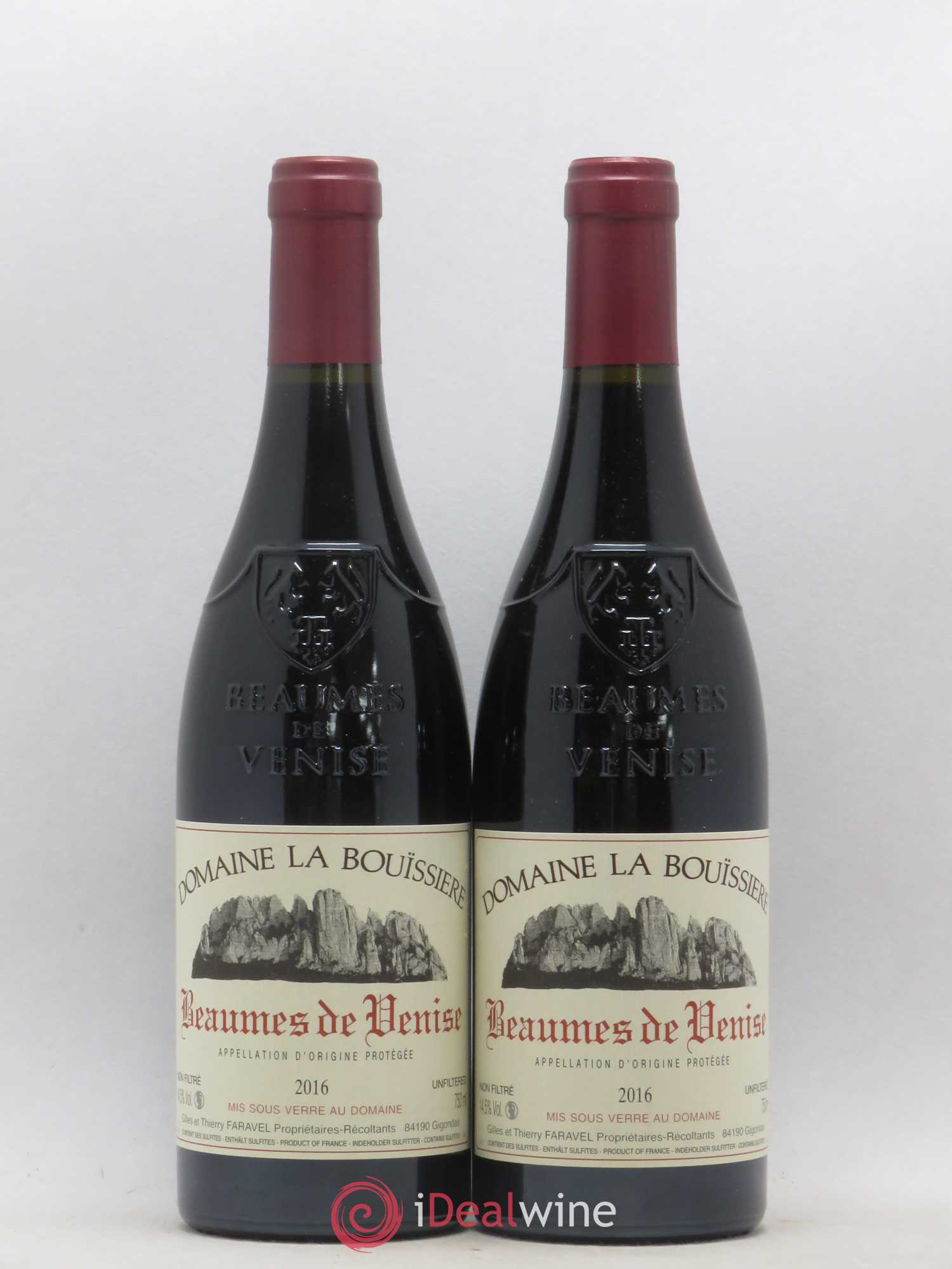 Rhône Beaumes de Venise Domaine de la Bouissière (sans prix de réserve) 2016 - Lot de 2 bouteilles - 0