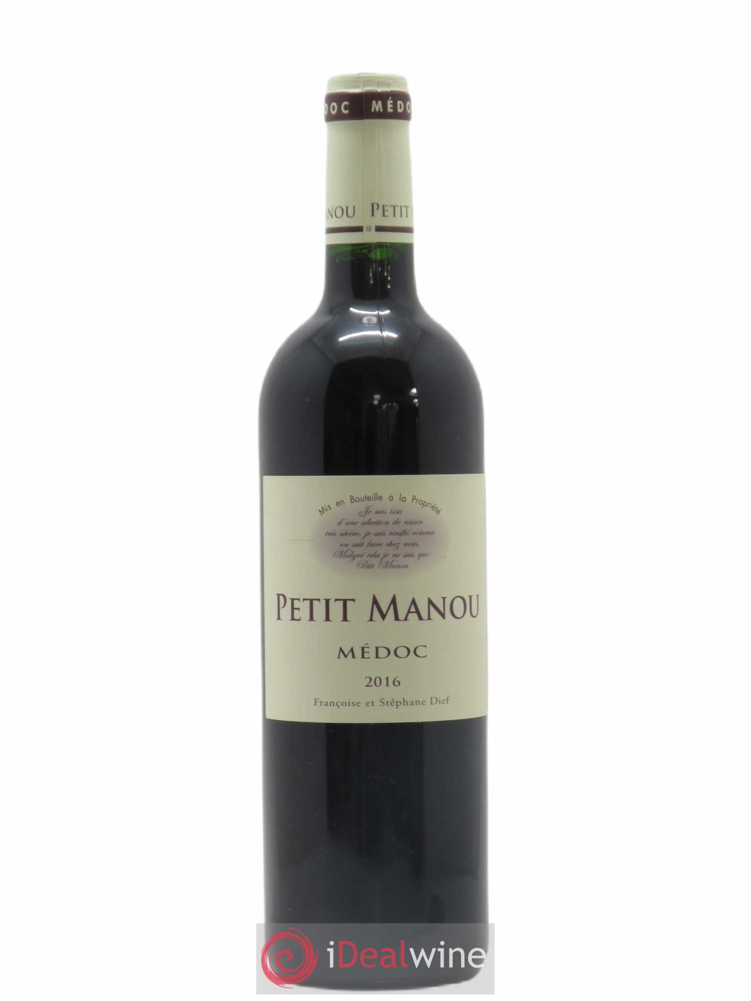 Médoc Petit Manou (no reserve) 2016 - Lot of 1 bottle - 0