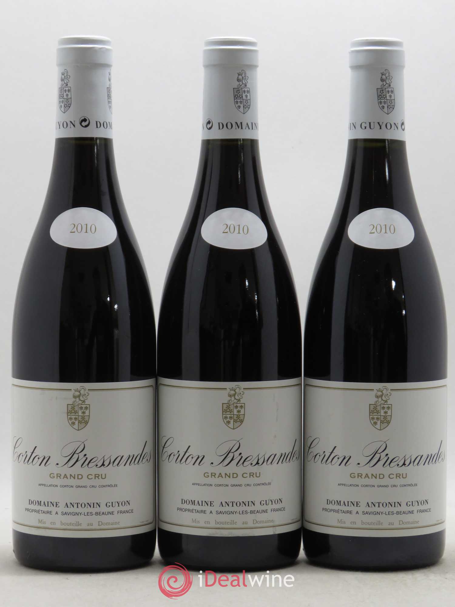 Corton Grand Cru Bressandes Domaine Antonin Guyon (sans prix de réserve) 2010 - Lot de 3 bouteilles - 0