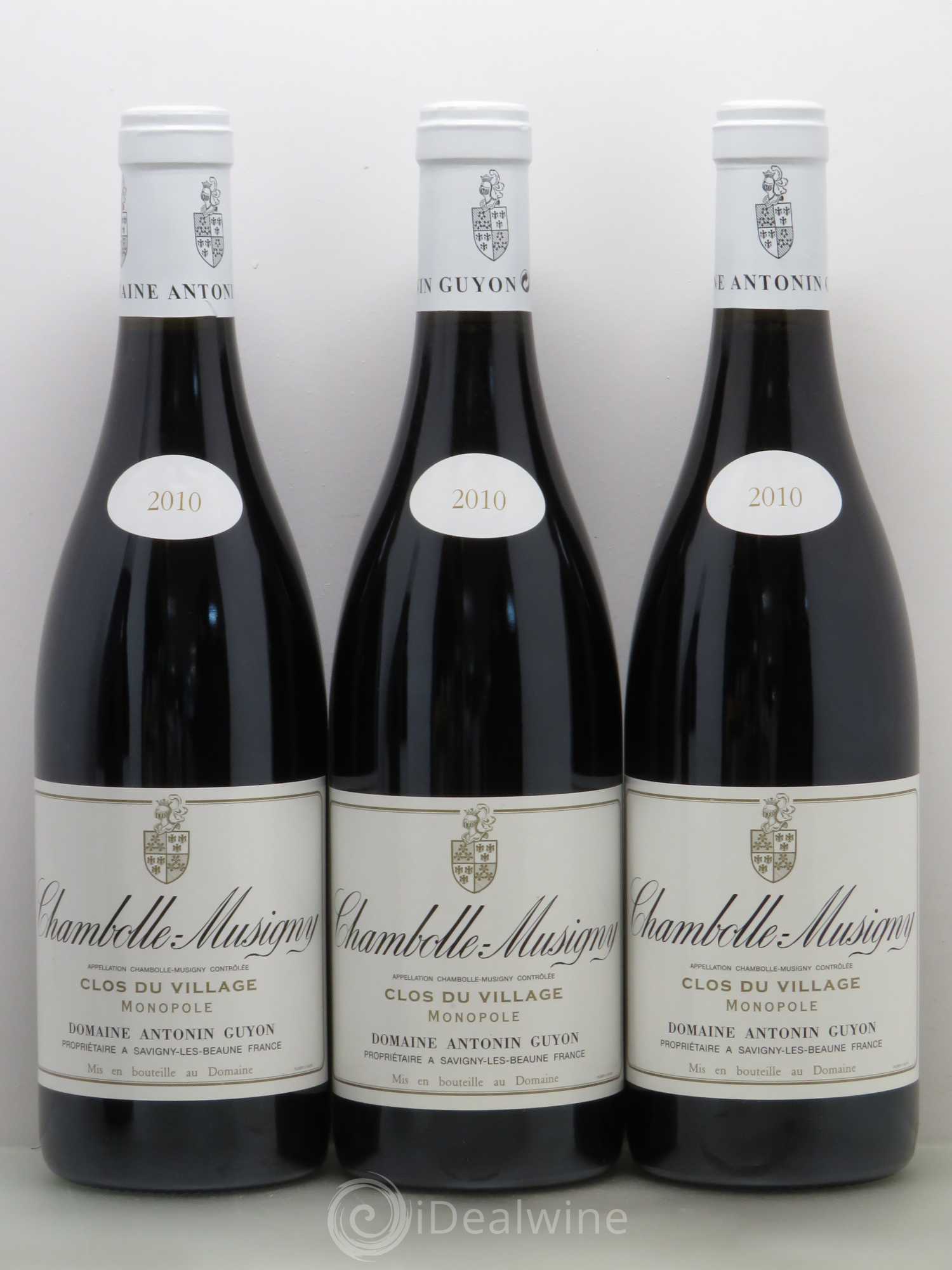 Chambolle-Musigny Clos Du Village A. Guyon 2010 - Lot of 6 bottles - 1