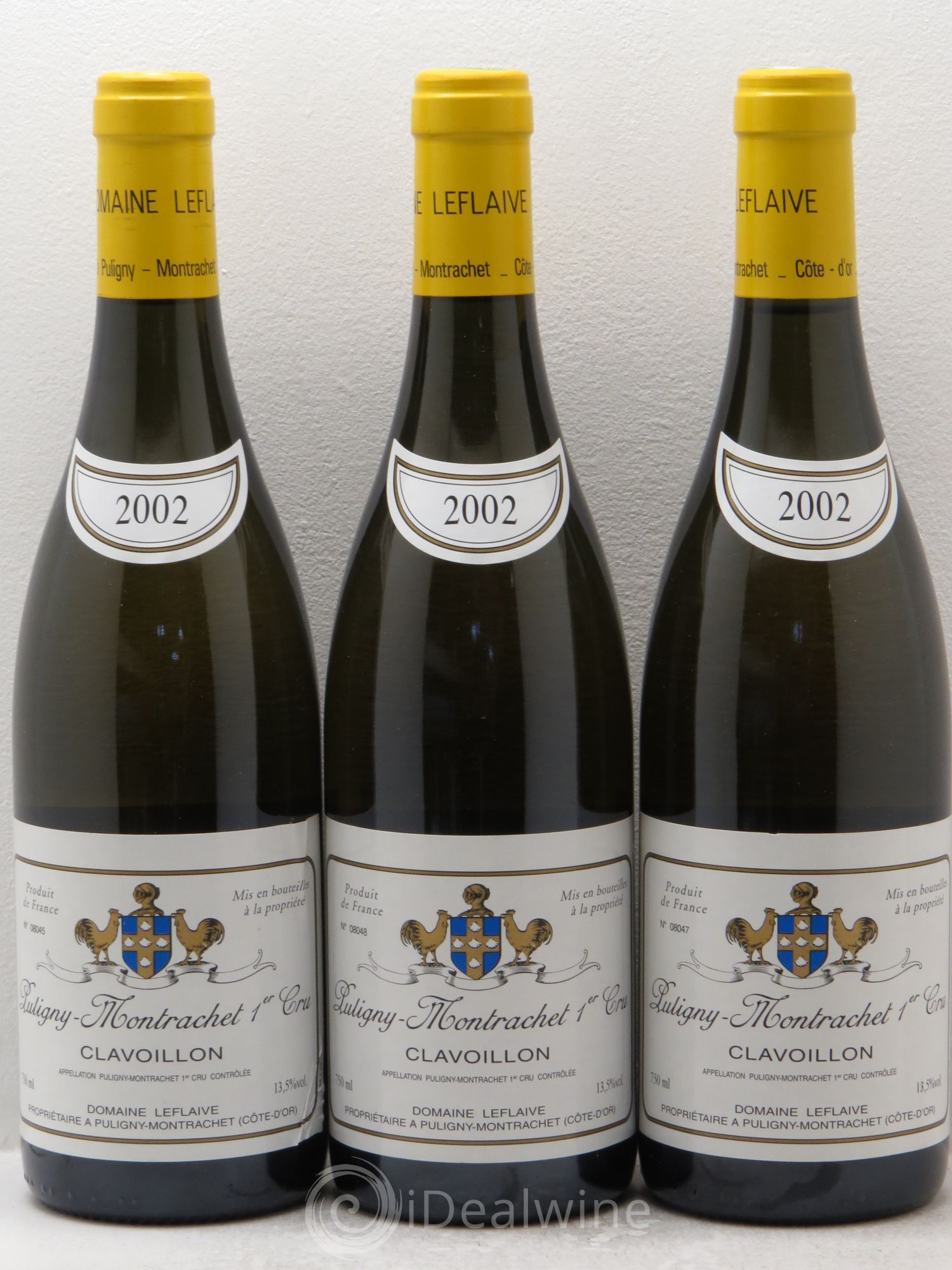 Puligny-Montrachet 1er Cru Clavoillon Leflaive (Domaine) 2002 - Lot de 3 bouteilles - 0