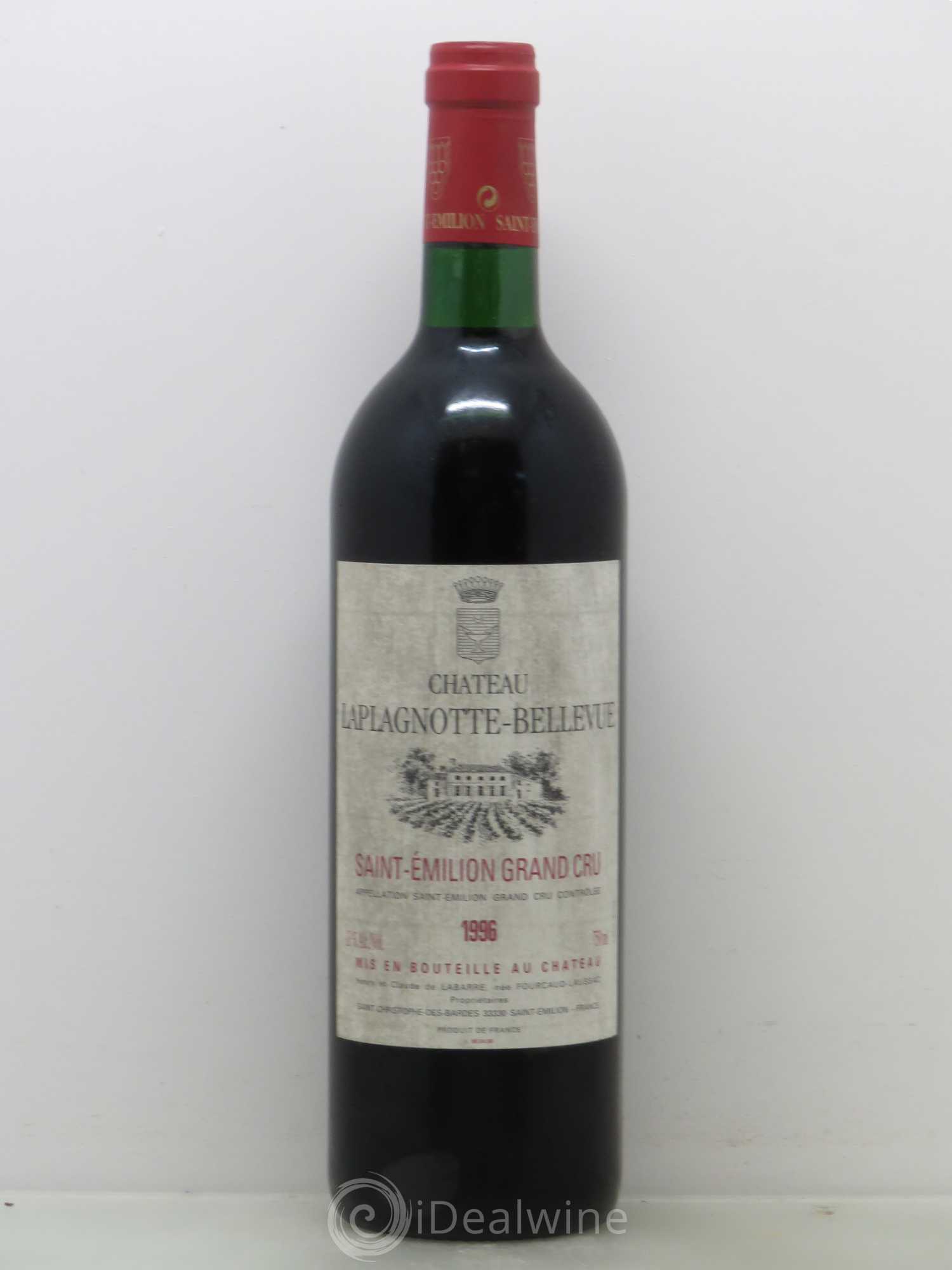 Saint-Émilion Château Laplagnotte Bellevue 1996 - Lot de 1 bouteille - 0