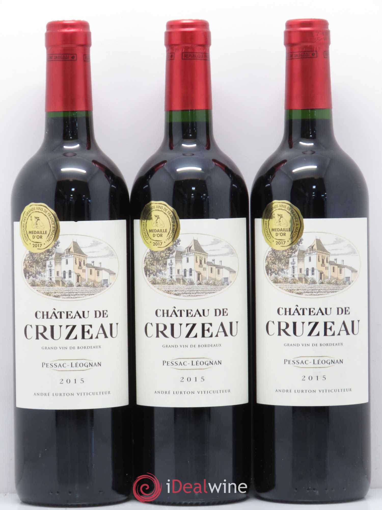 Château de Cruzeau 2015 - Lot de 3 bouteilles - 0