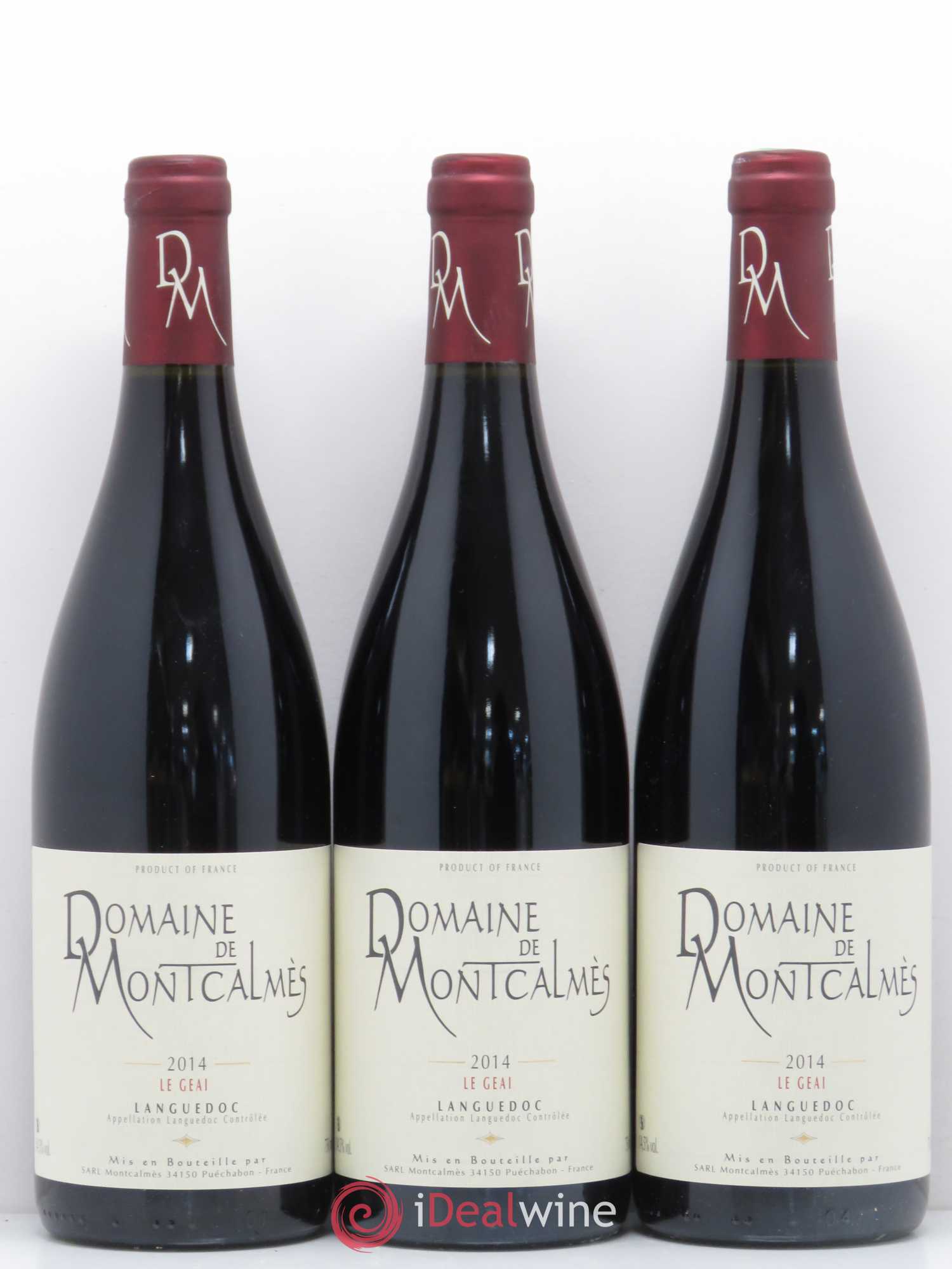 Coteaux du Languedoc - Le Geai Domaine de Montcalmès Frédéric Pourtalié 2014 - Lot de 3 bouteilles - 0