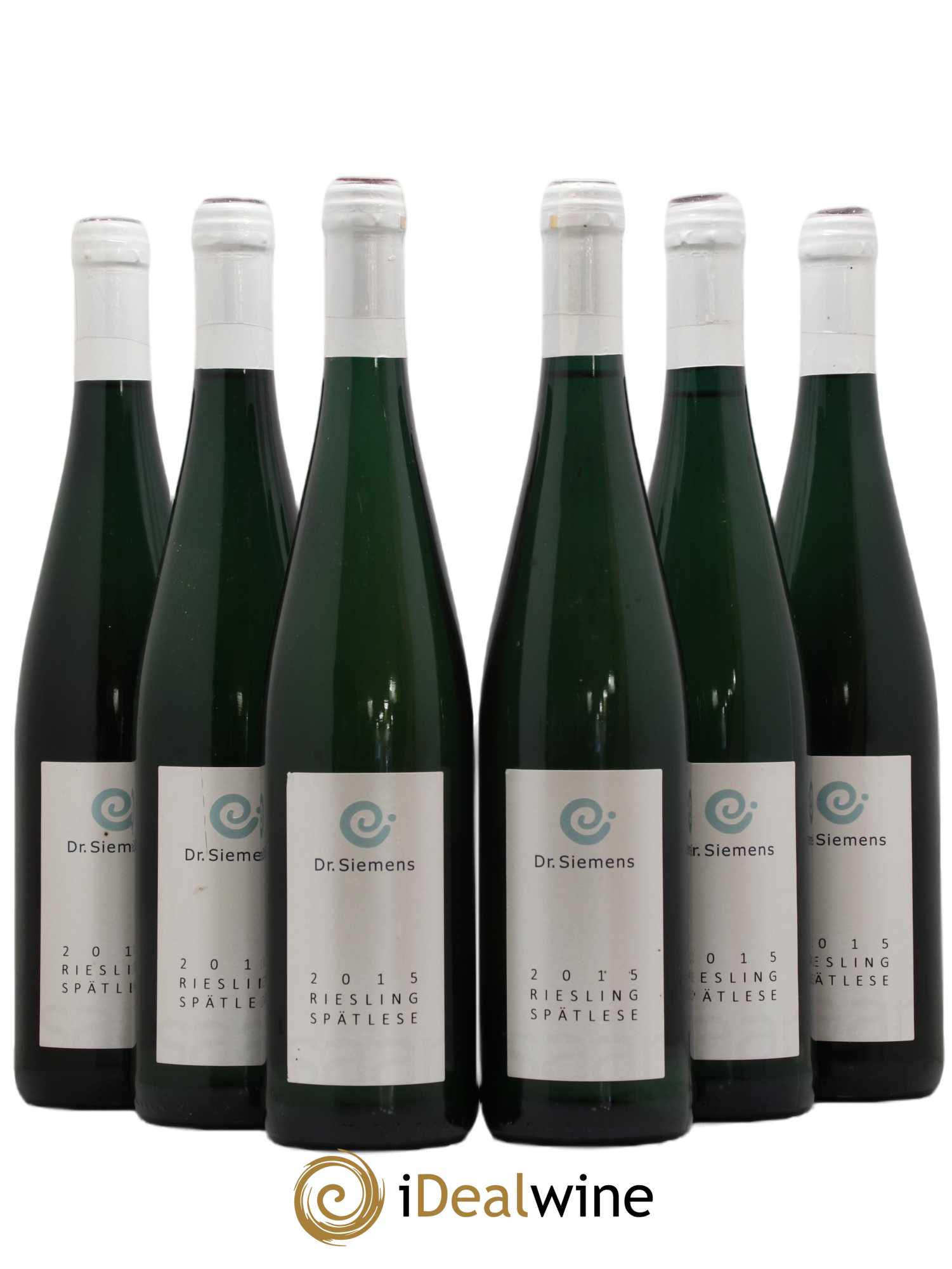 Allemagne Mosel-Saar Wurtzberg Riesling Spatlese T Dr Siemens 2015 - Lot de 6 bouteilles - 0