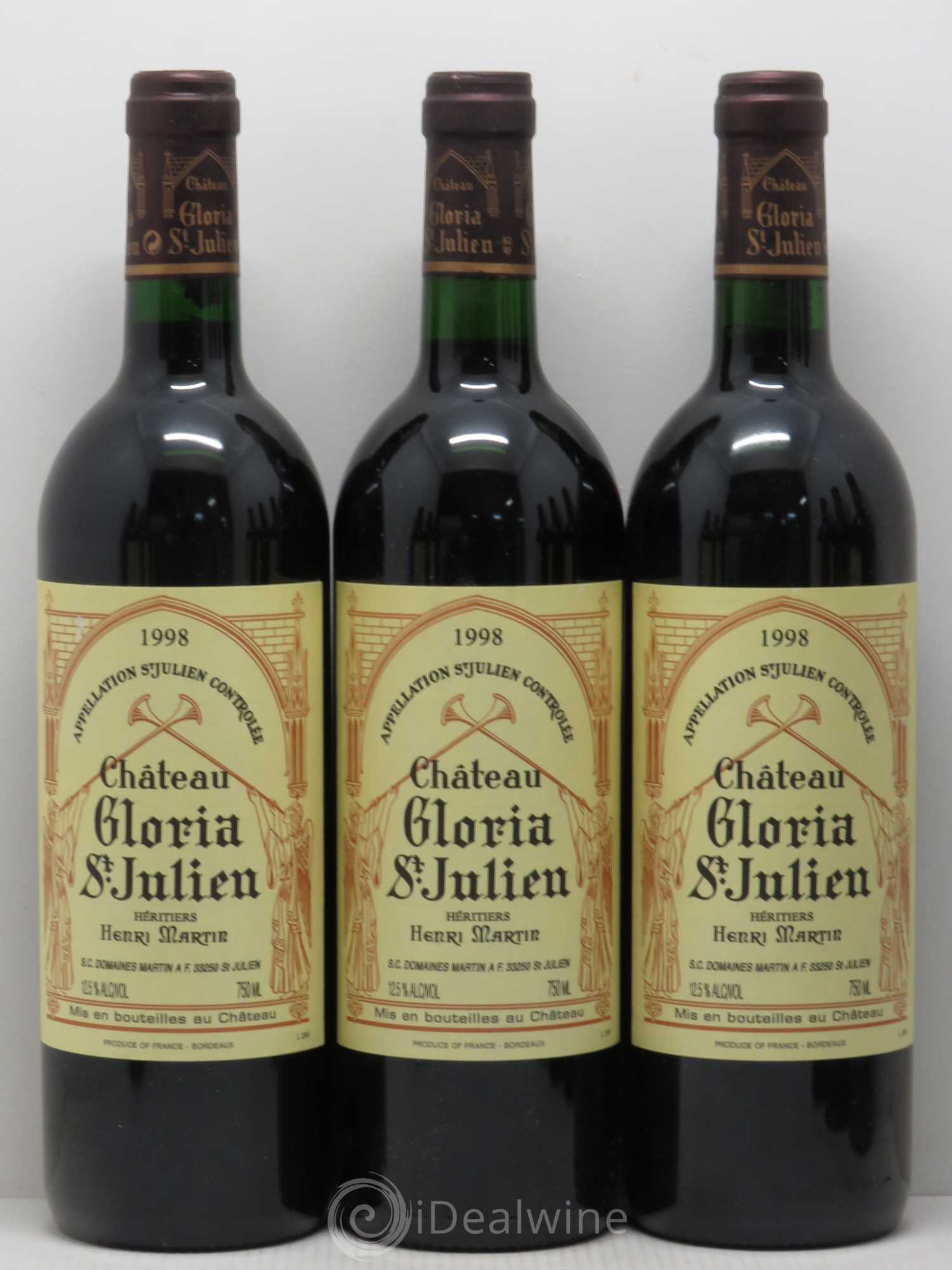 Château Gloria 1998 - Lot of 12 bottles - 3