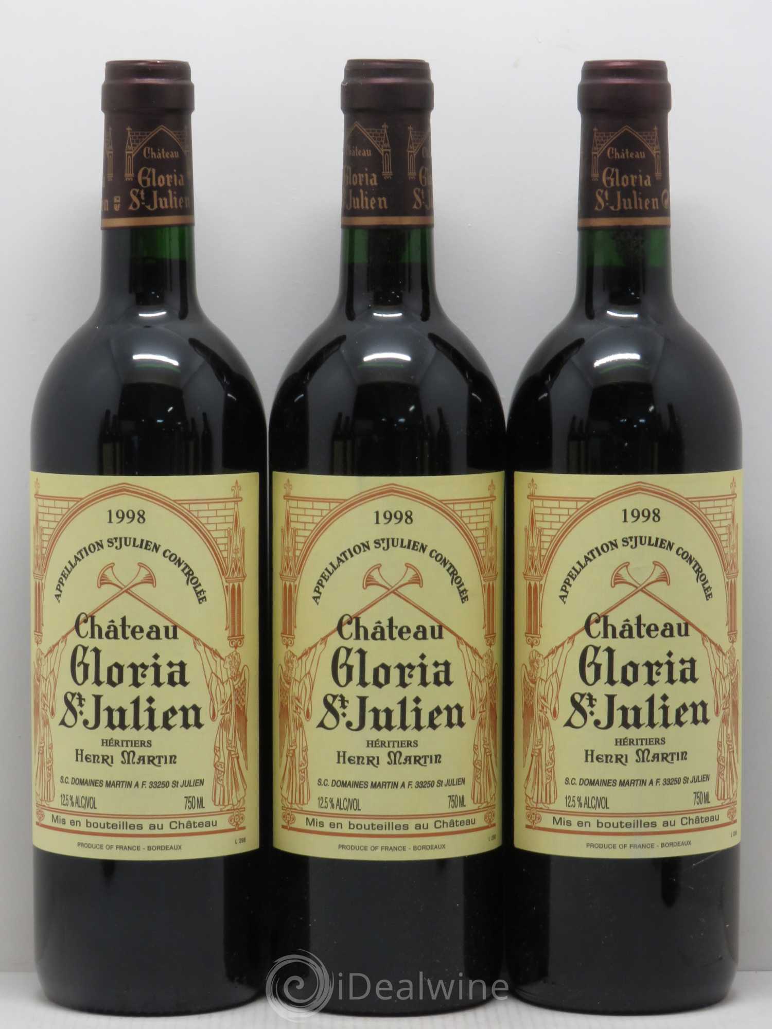 Château Gloria 1998 - Lot of 12 bottles - 4