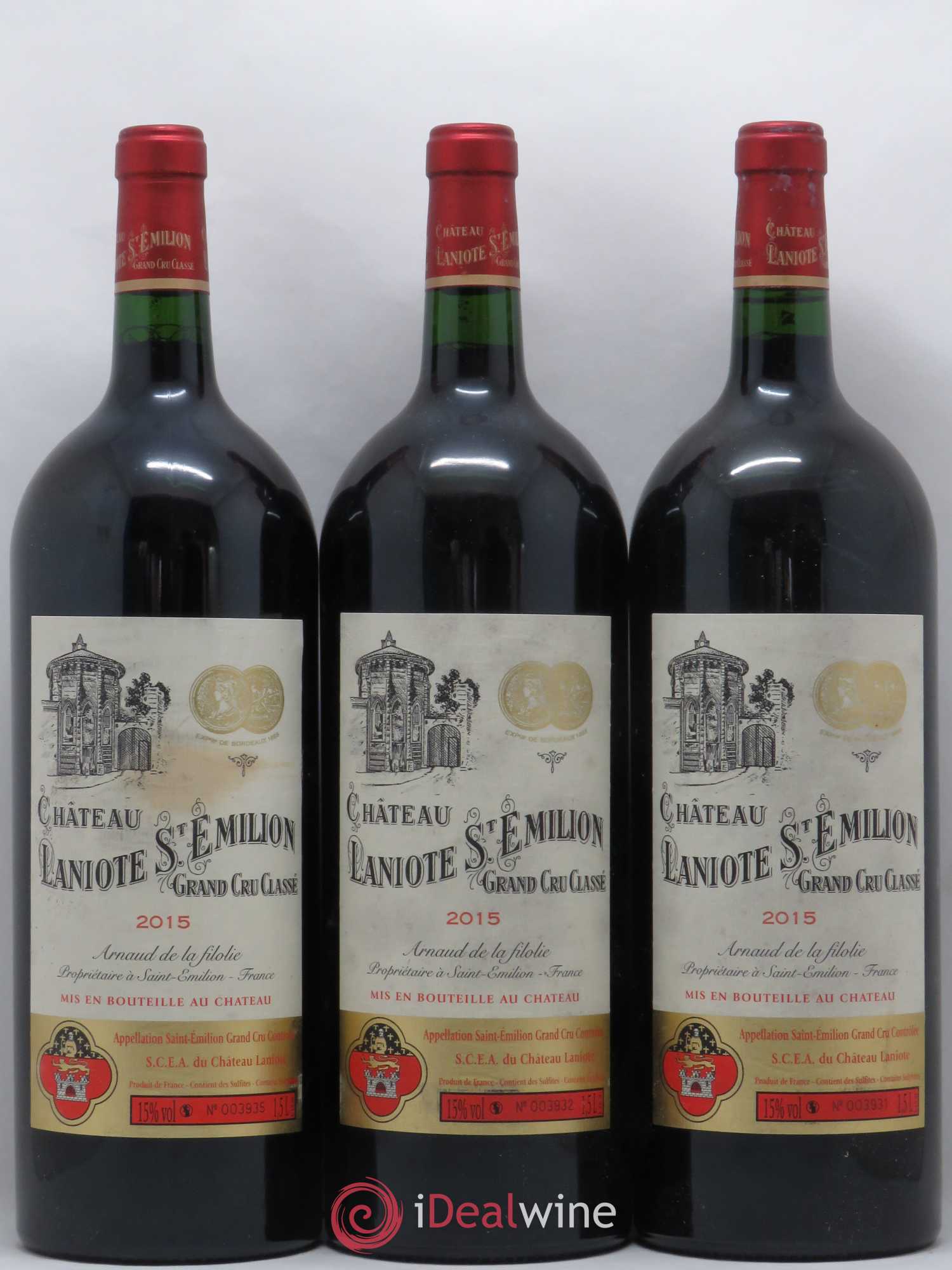 Château Laniote Grand Cru Classé 2015 - Posten von 3 Magnum - 0