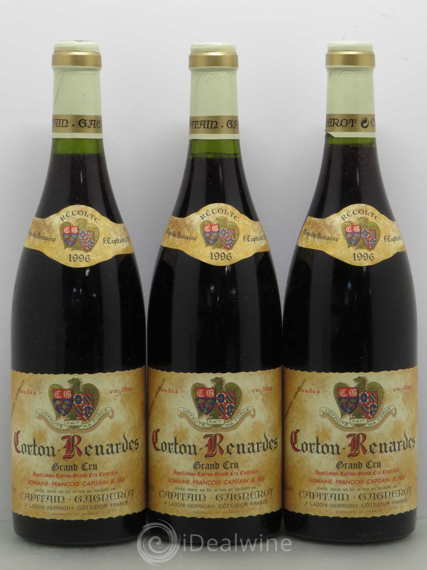 Corton Grand Cru Les Renardes - Capitain Gagnerot 1996 - Lot de 6 bouteilles - 2