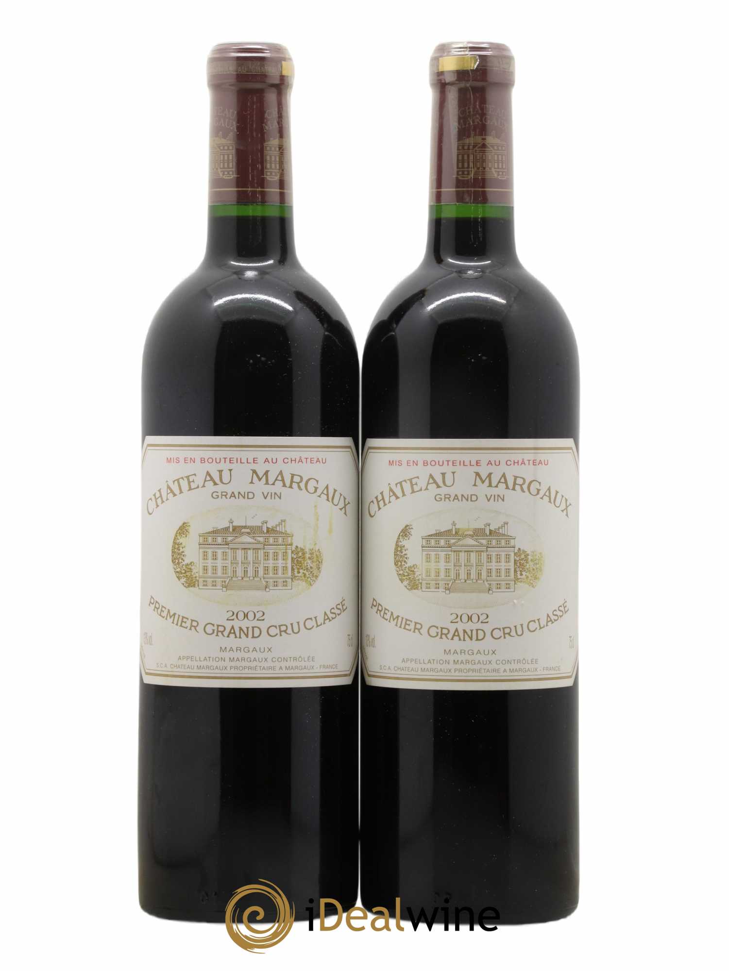 Château Margaux 1er Grand Cru Classé 2002 - Lot de 2 bouteilles - 0