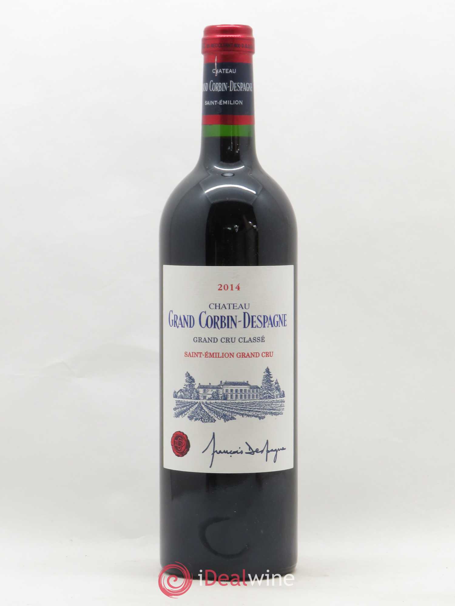 Château Grand Corbin Despagne Grand Cru Classé 2014 - Lot de 1 bouteille - 0