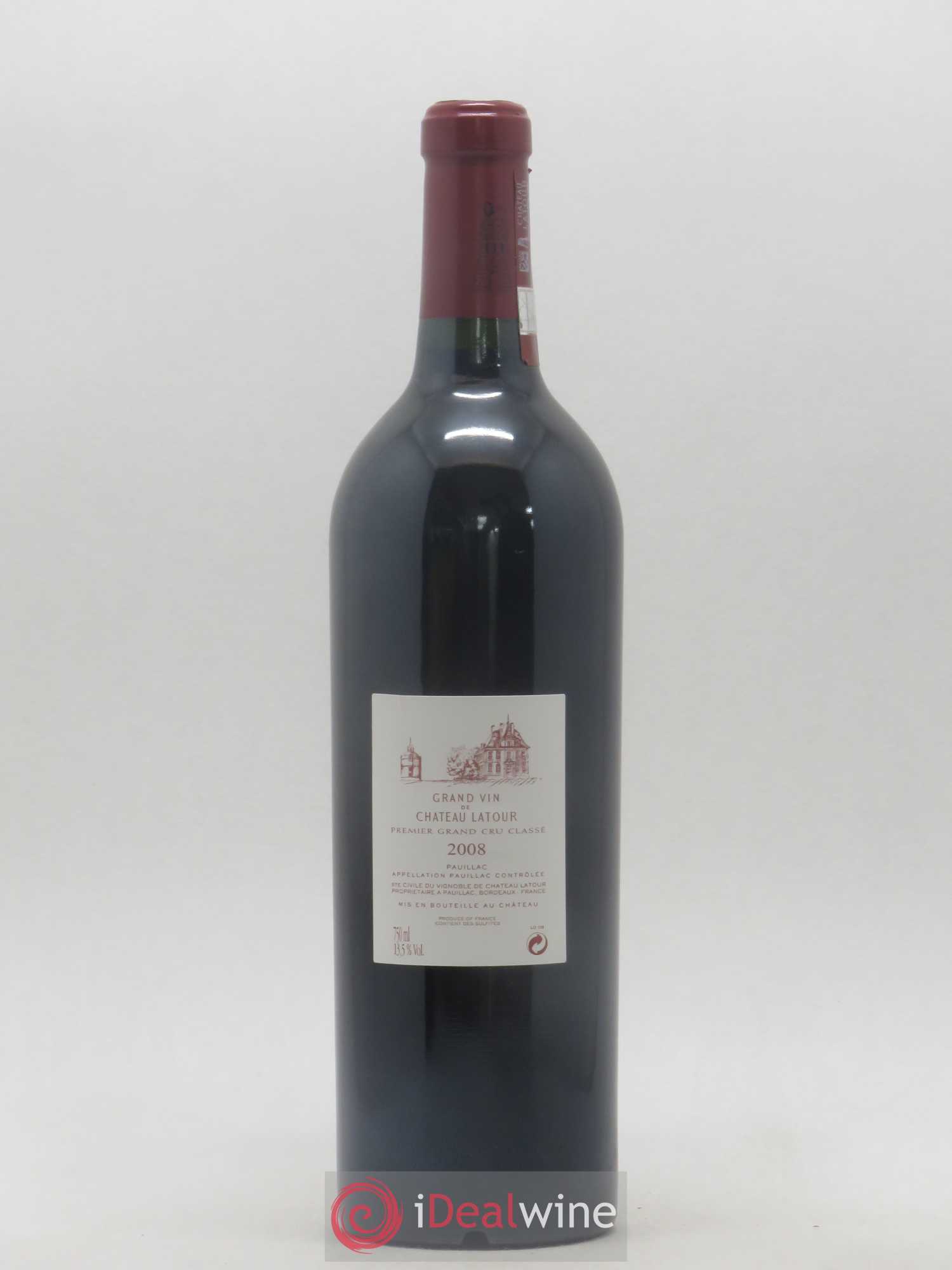 Château Latour 1er Grand Cru Classé 2008 - Lot de 1 bouteille - 1