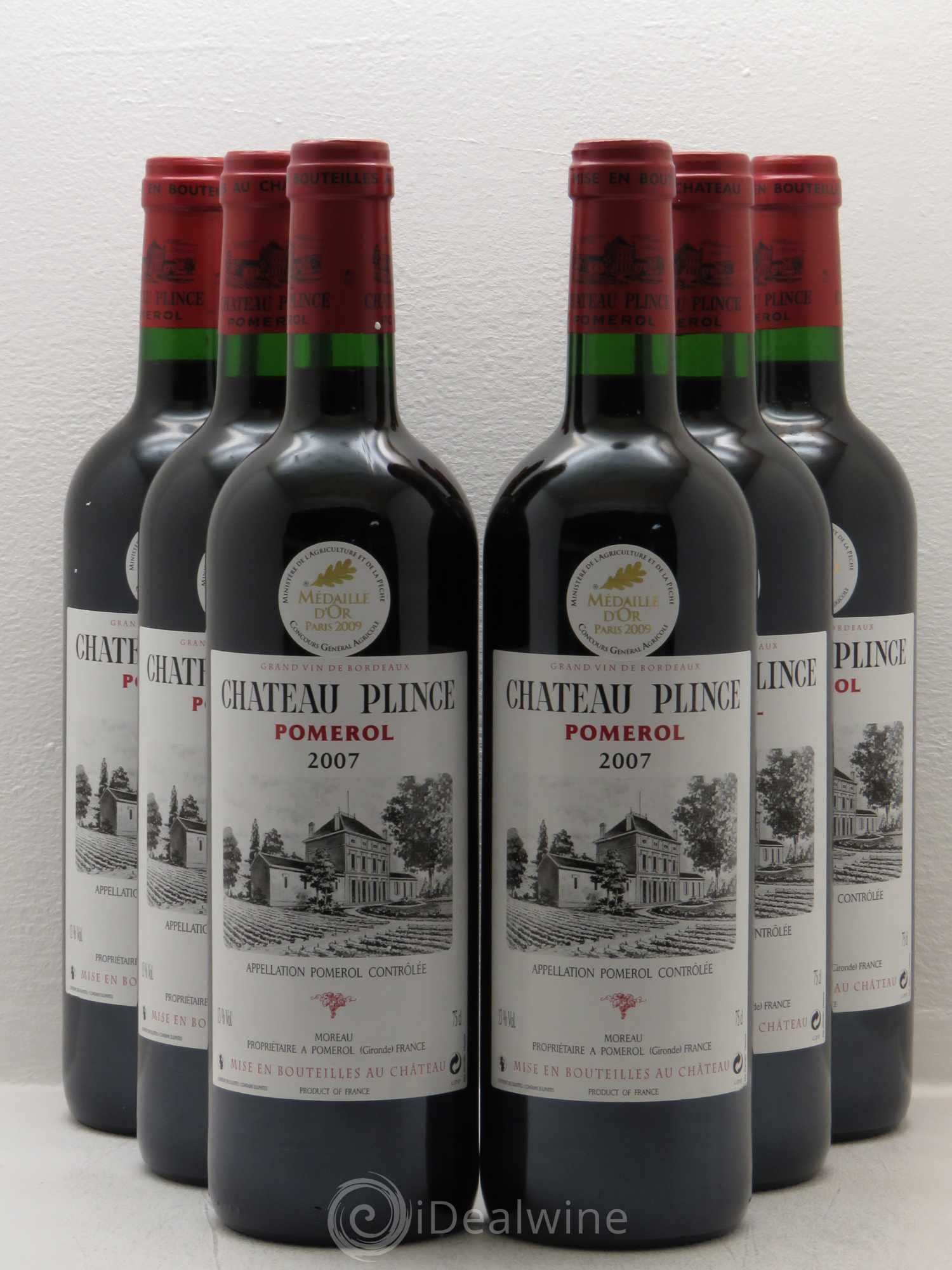 Château Plince 2007 - Lot of 6 bottles - 0